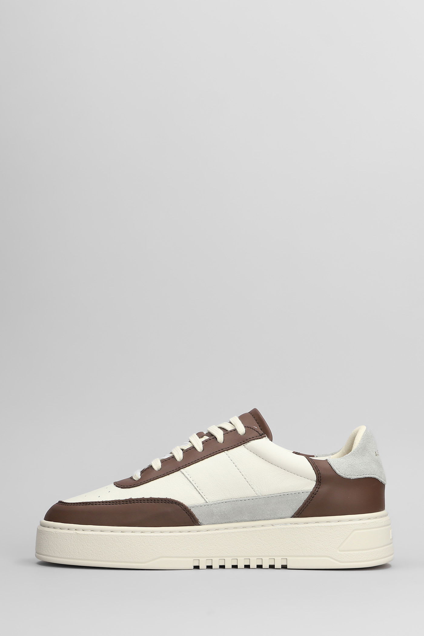 Axel Arigato Orbit Vintage Sneakers In Grey Leather In Brown