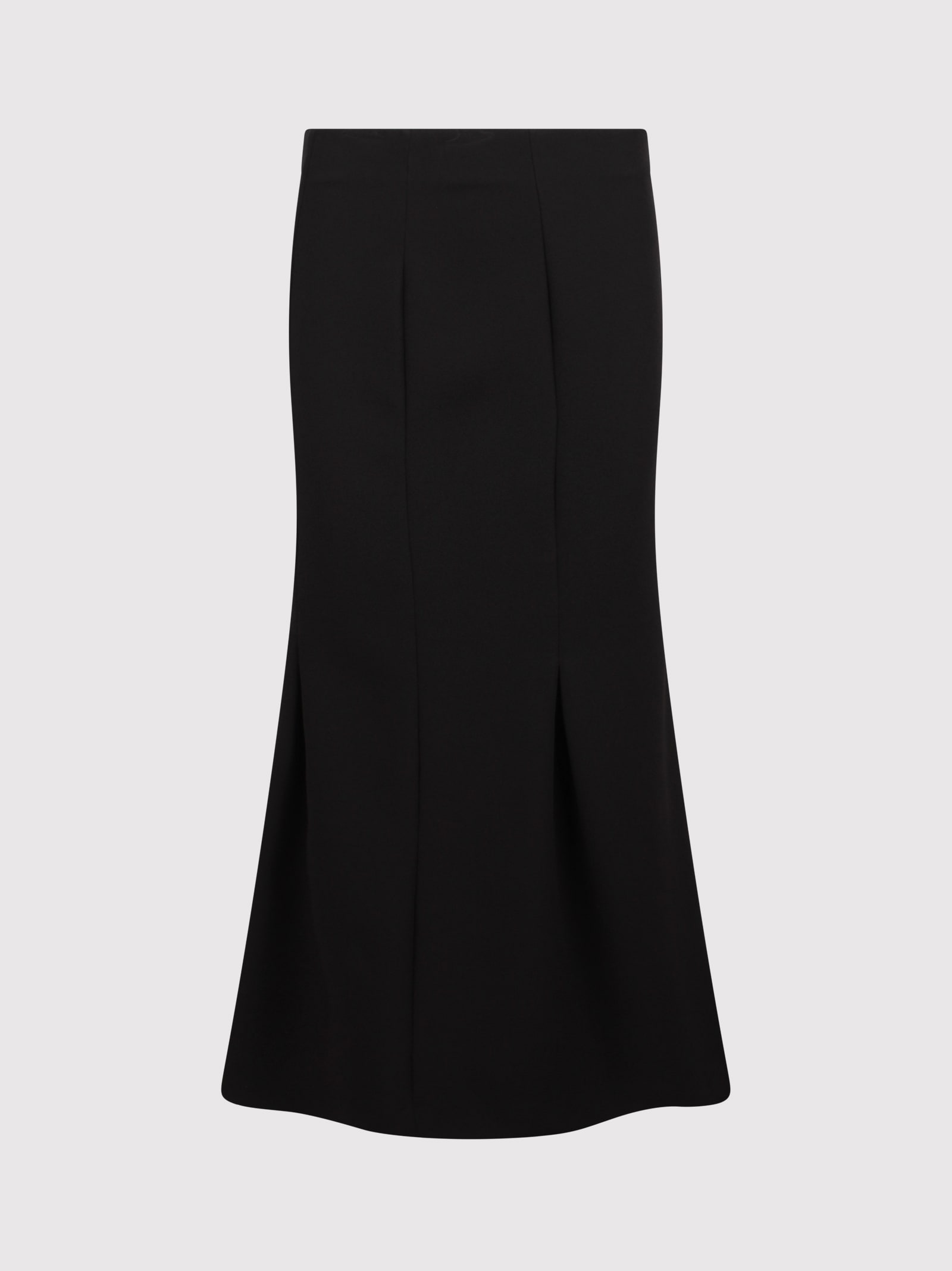 Inverted-pleats Maxi Skirt