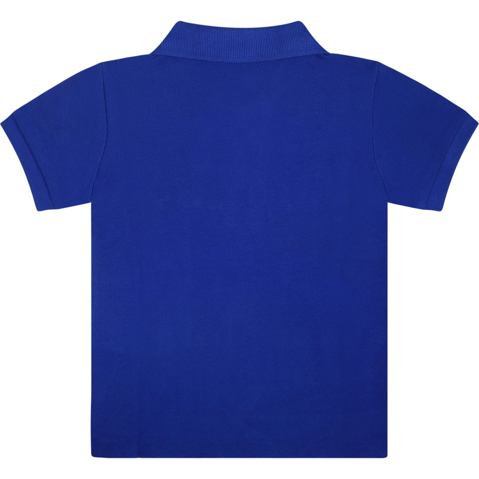 Shop Ralph Lauren Blue Polo Shirt For Baby Boy With Polo Bear