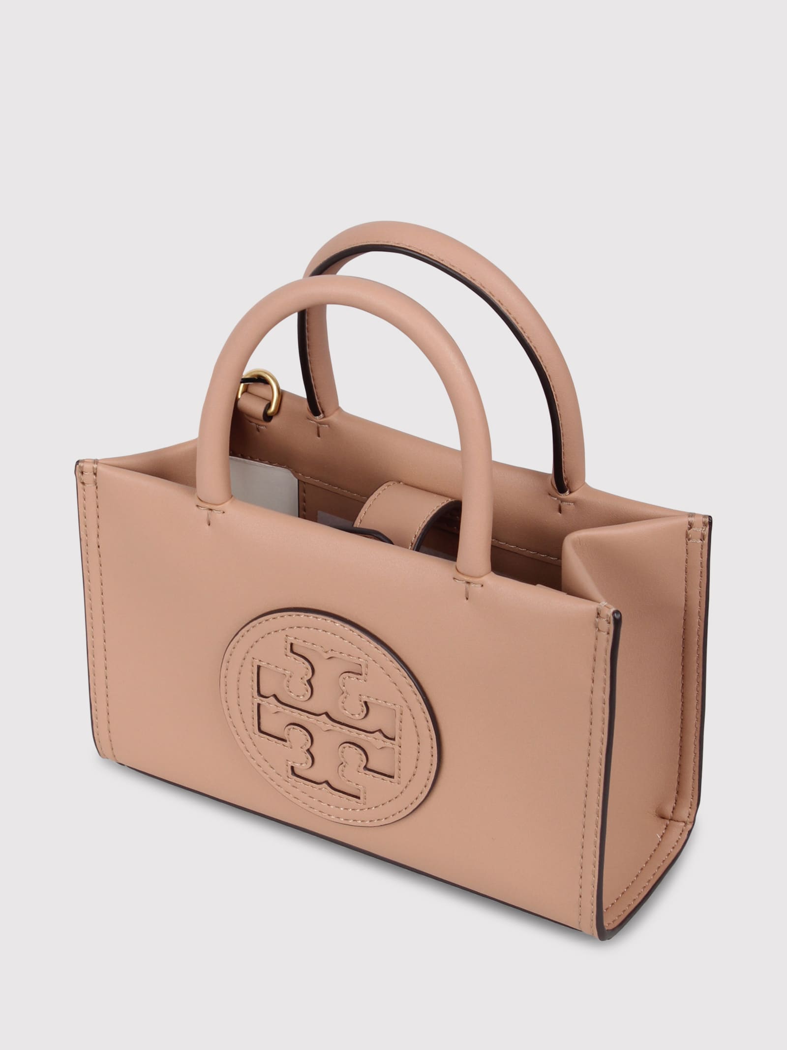 Shop Tory Burch Mini Ella Logo-appliqué Tote Bag