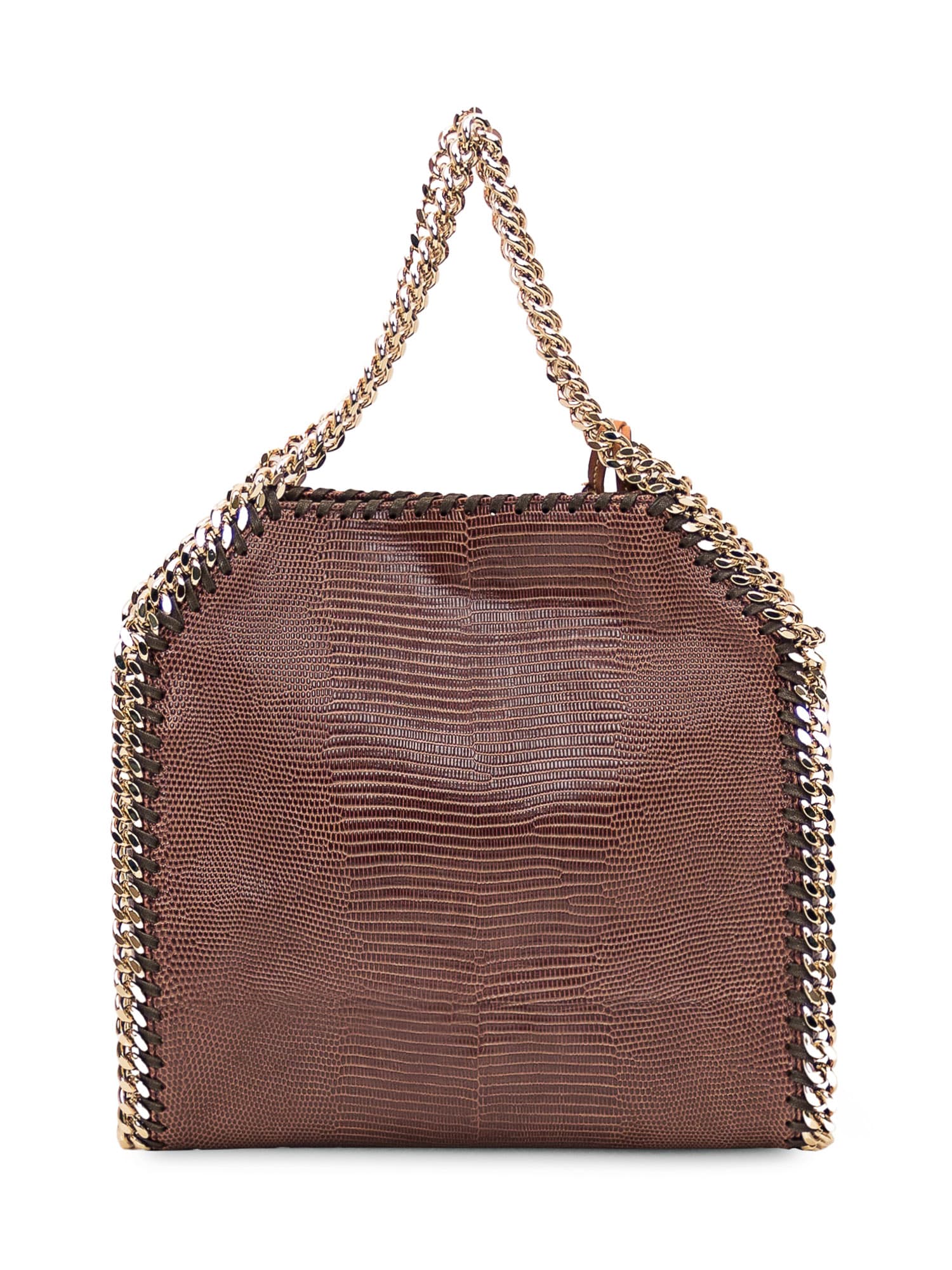 Shop Stella Mccartney Mini Tote Bag In Chocolate Brown