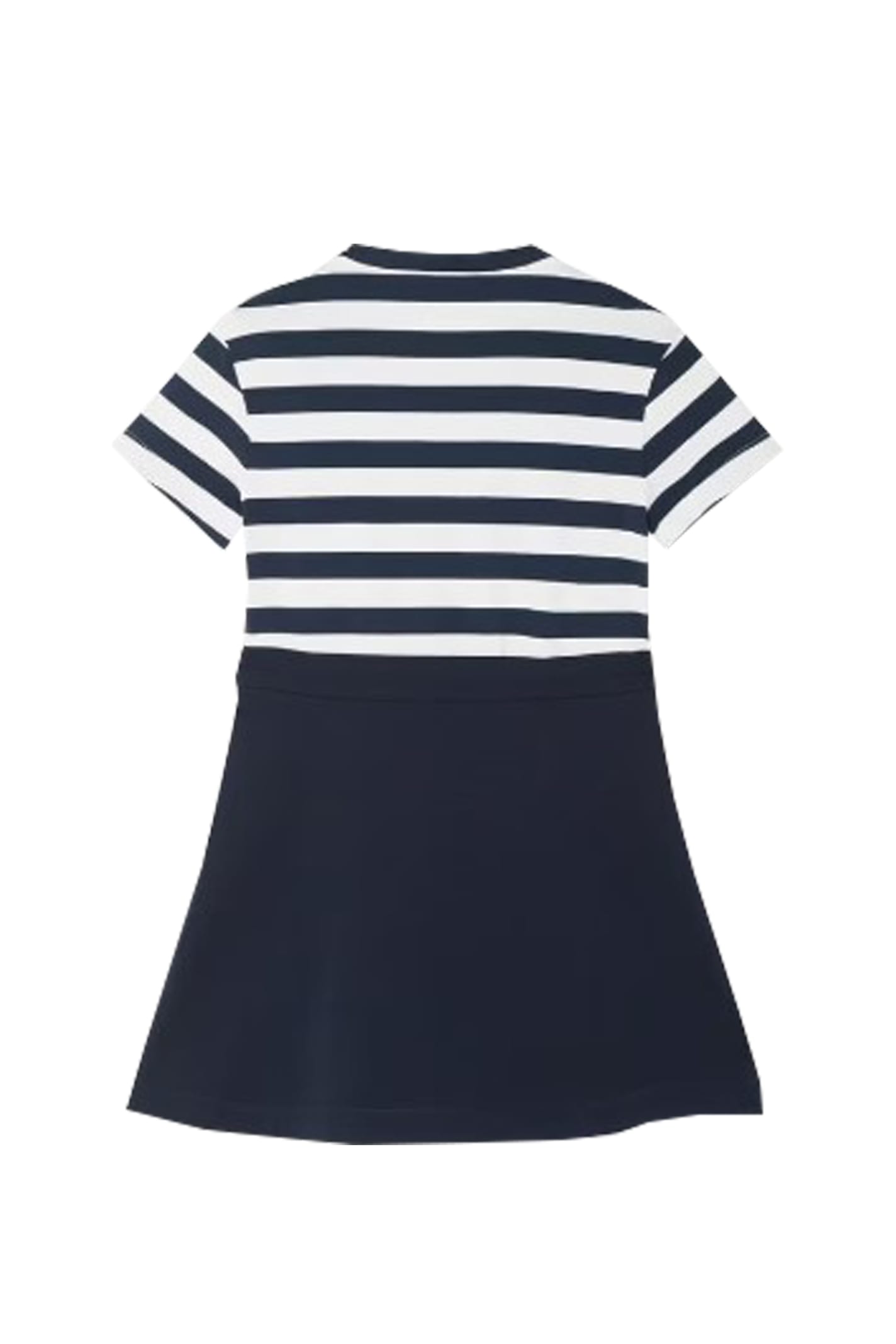 Shop Versace Nautical Stripe T-shirt Dress In Blue