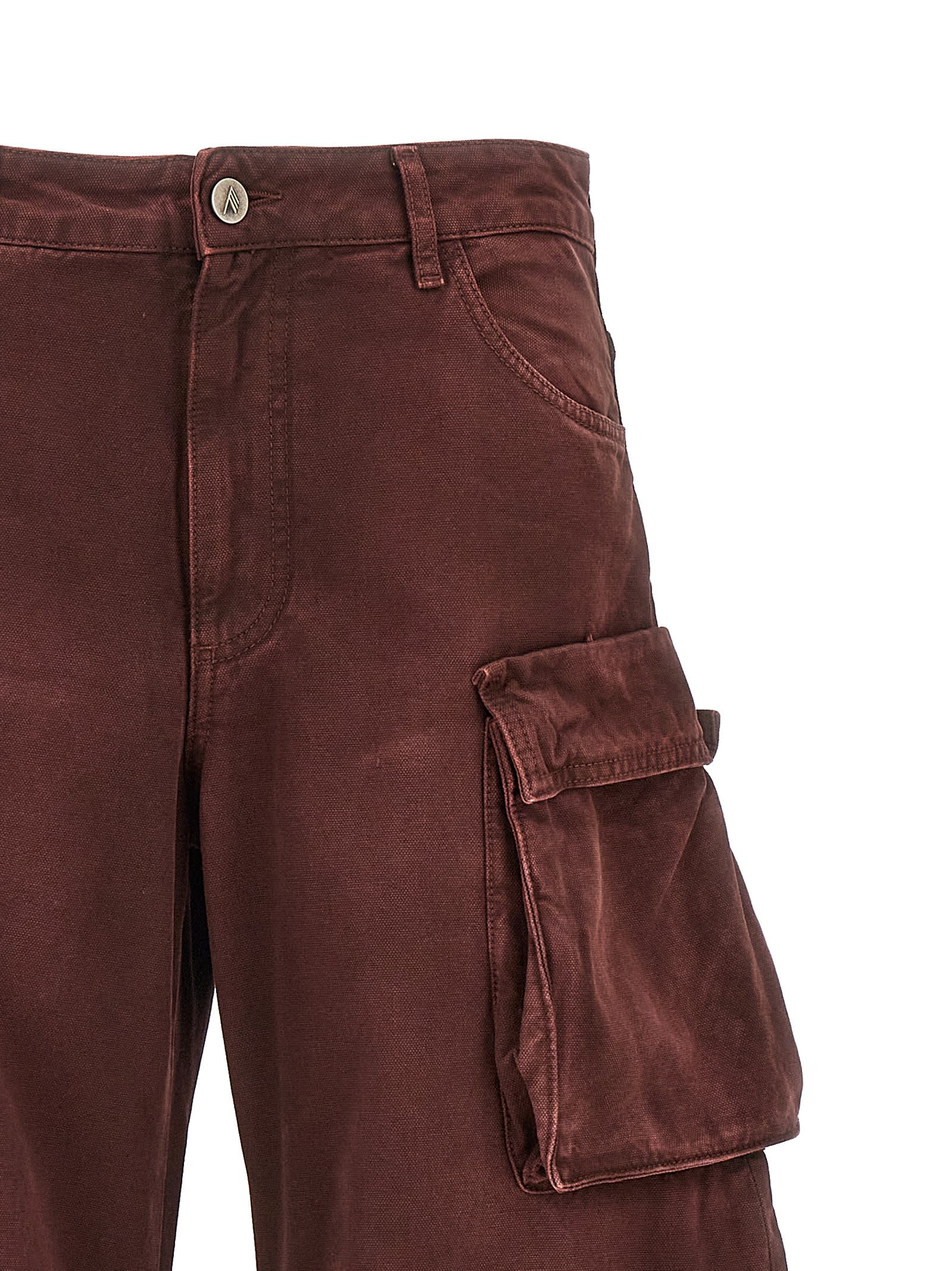 Shop Attico Fern Jeans In Bordeaux