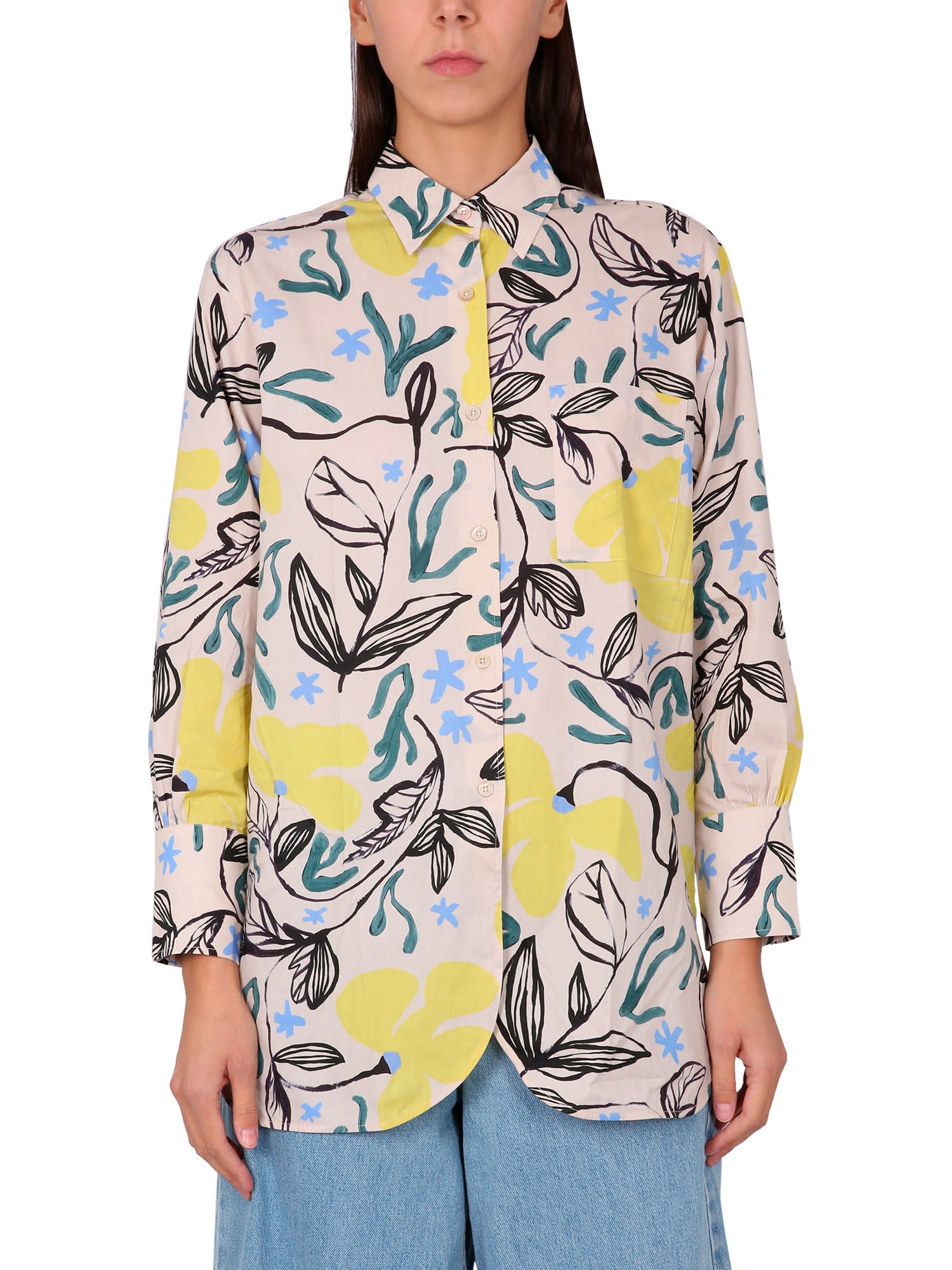 PS BY PAUL SMITH SEA FLORAL SHIRT