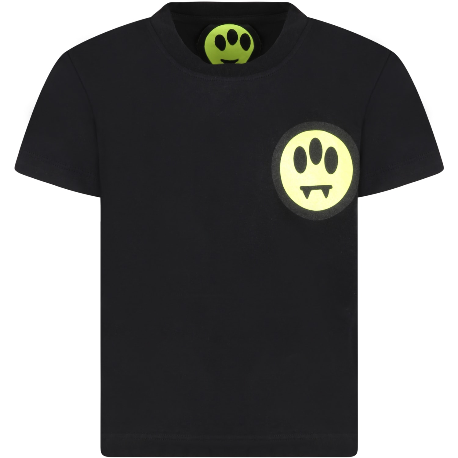 Shop Barrow Black T-shirt For Boy With Logo In Nero