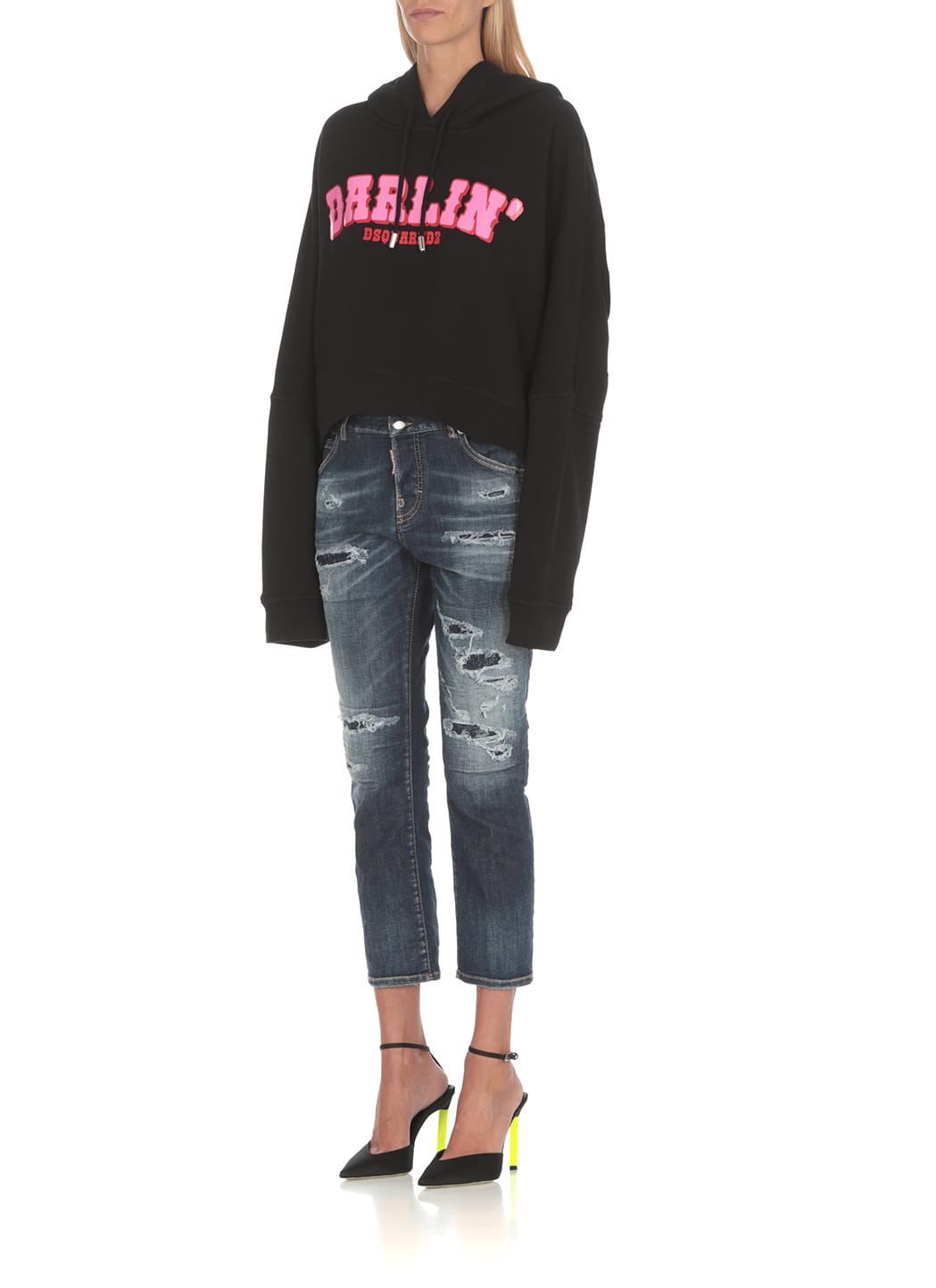 Dsquared2 Sweatshirt With Logo In Black