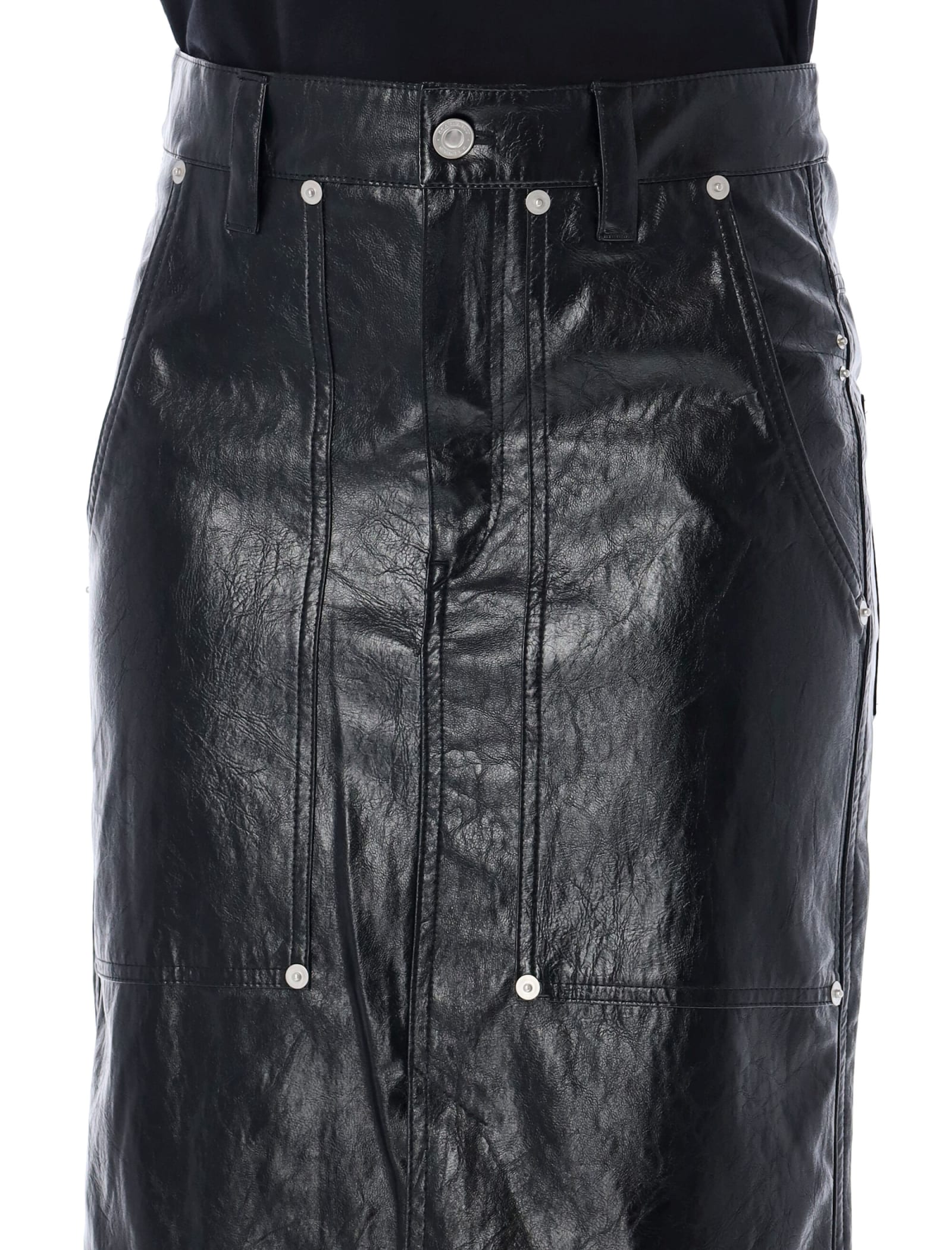 Shop Isabel Marant Angele Midi Skirt In Black