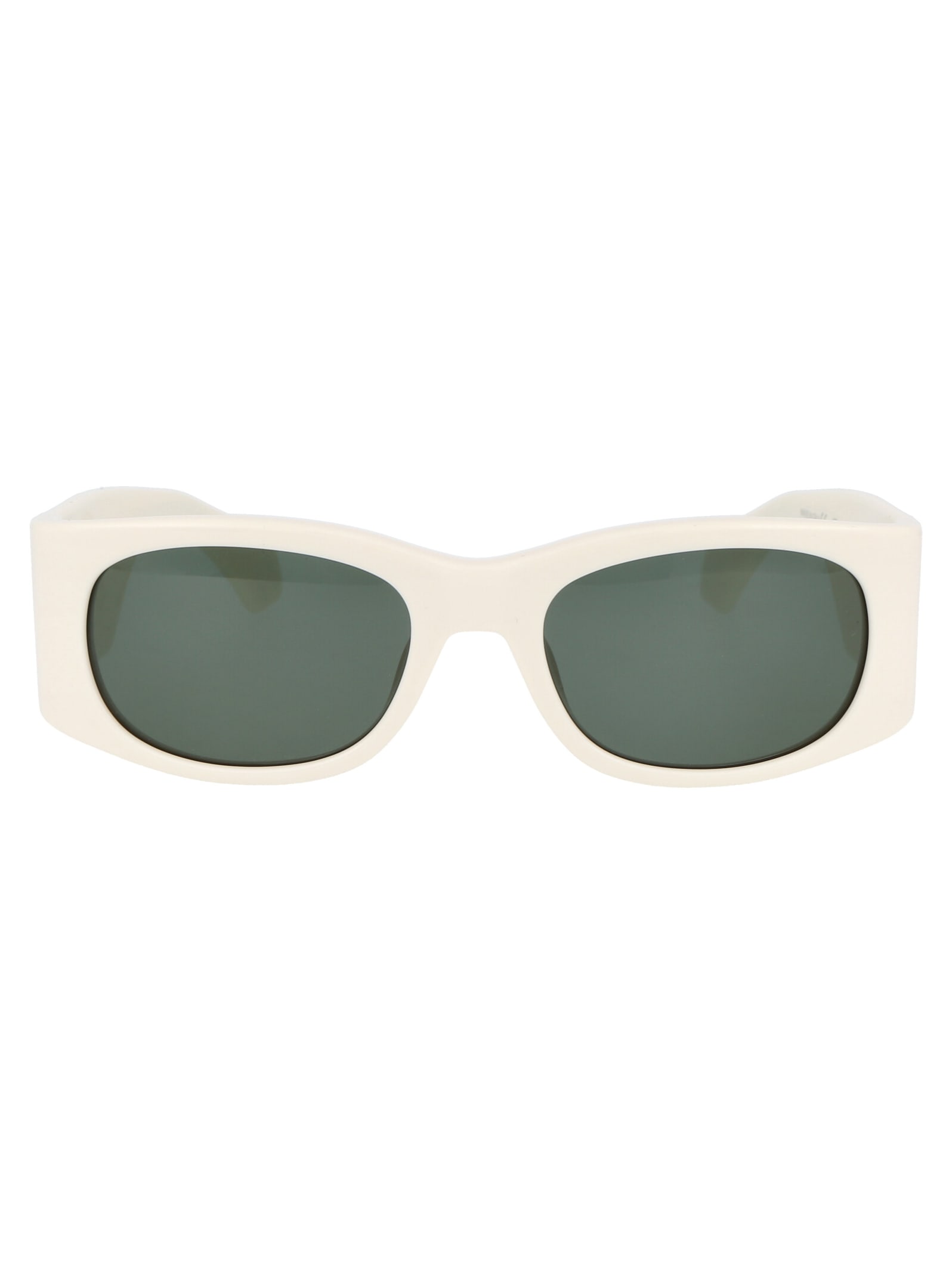 Shop Ambush Gaea Sunglasses In 0457 Ivory Green