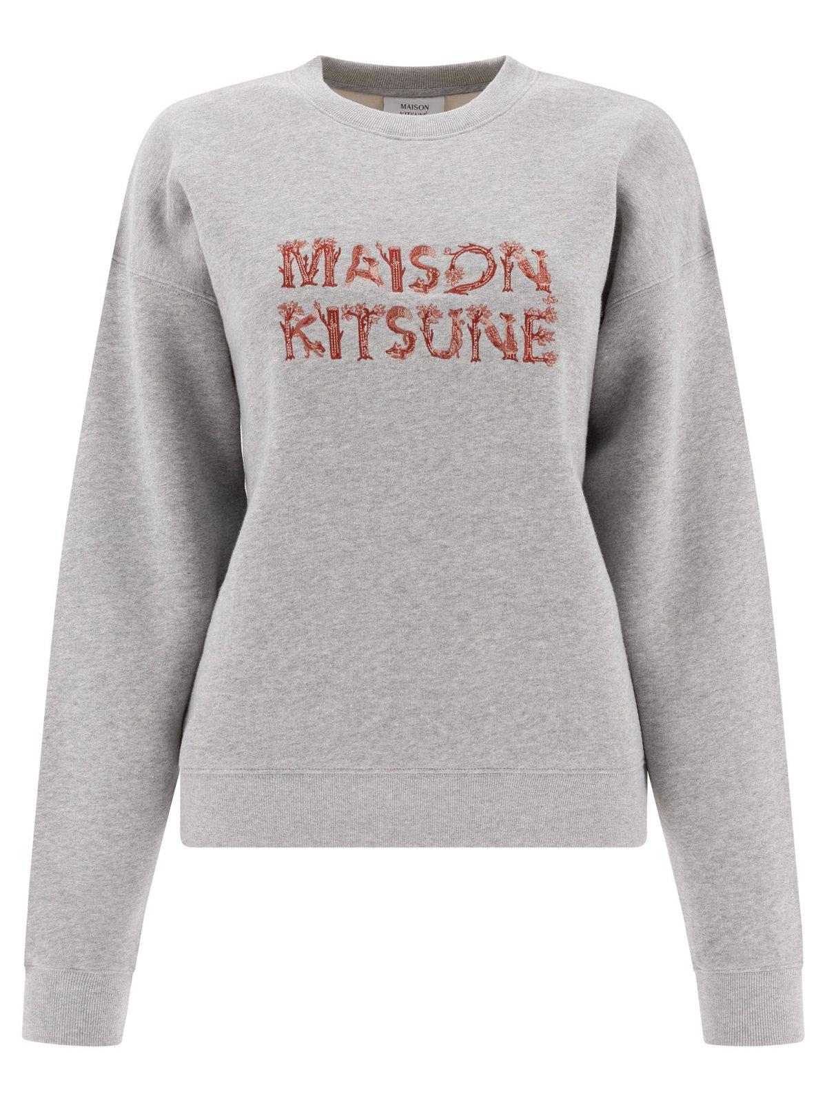 Maison Kitsuné Woodland Alphabet Crewneck Sweatshirt