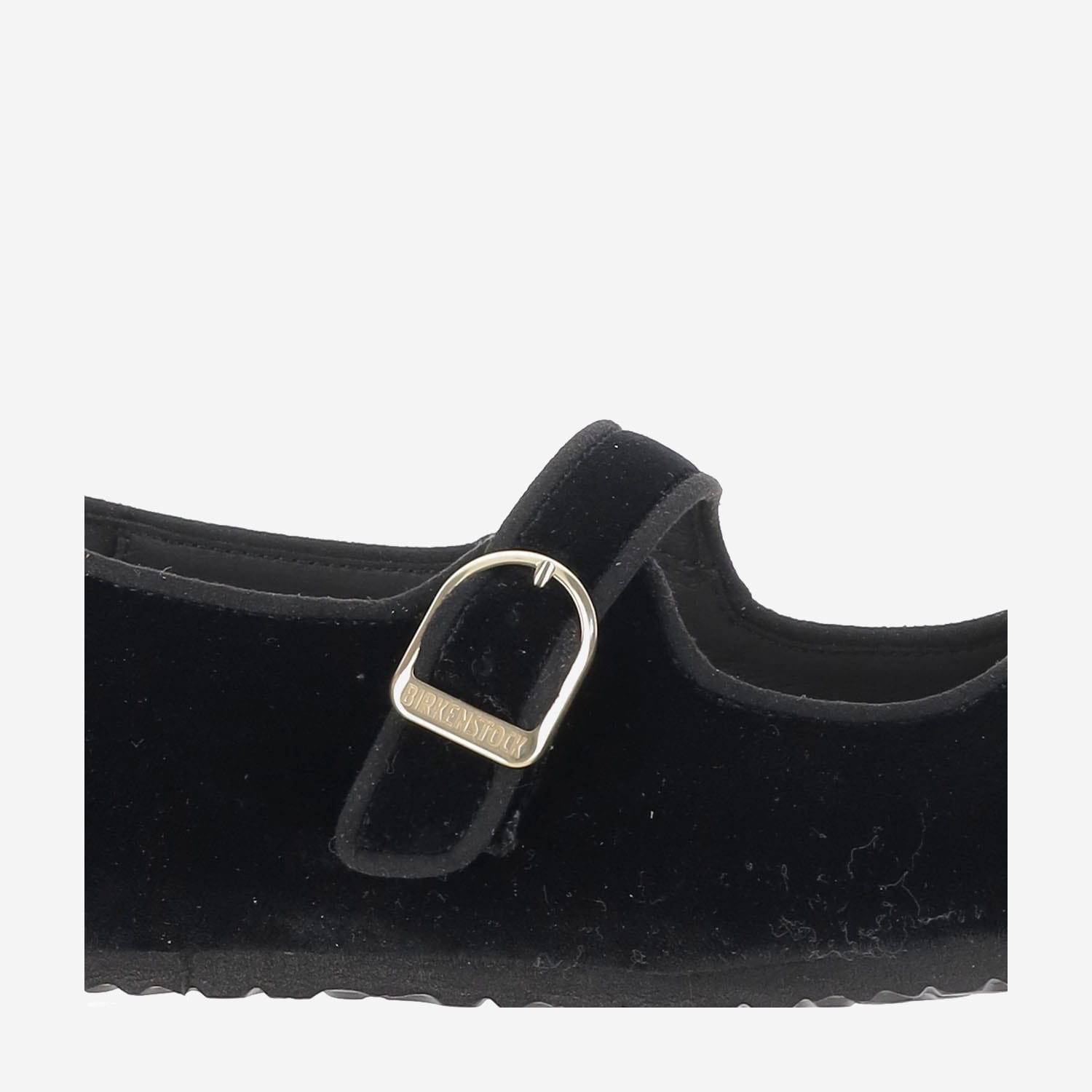 Birkenstock Santa Clarita Velvet Ballerina Flats In Black