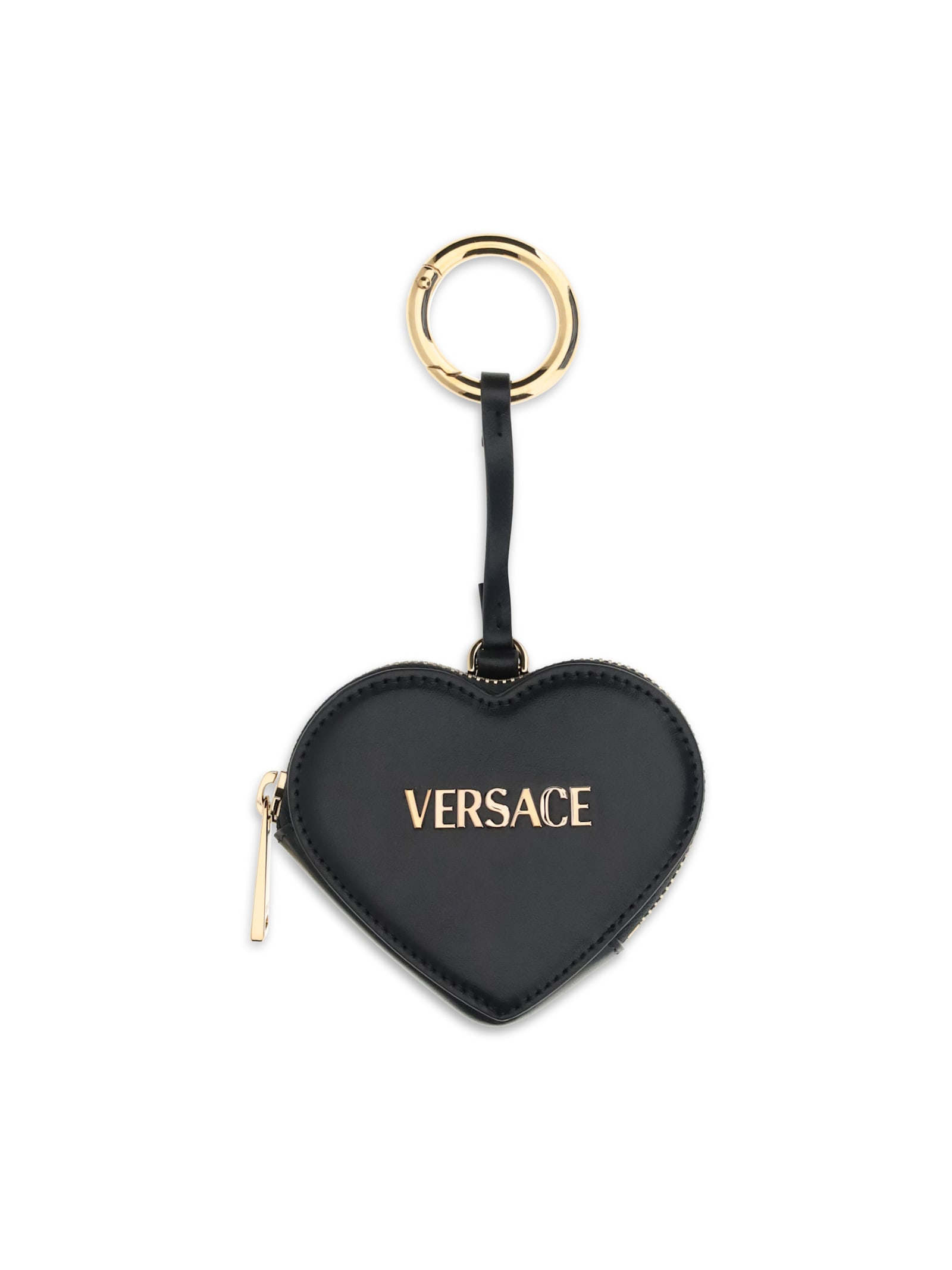 Versace Coin Purse In Black