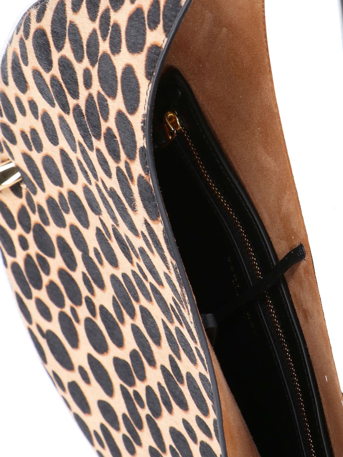 Tory Burch Animal Print Hobo Bag Pierced In Multi