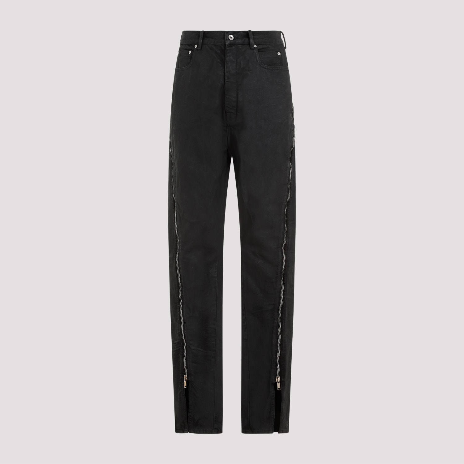 Shop Rick Owens Bolan Banana Pants In Black Wax