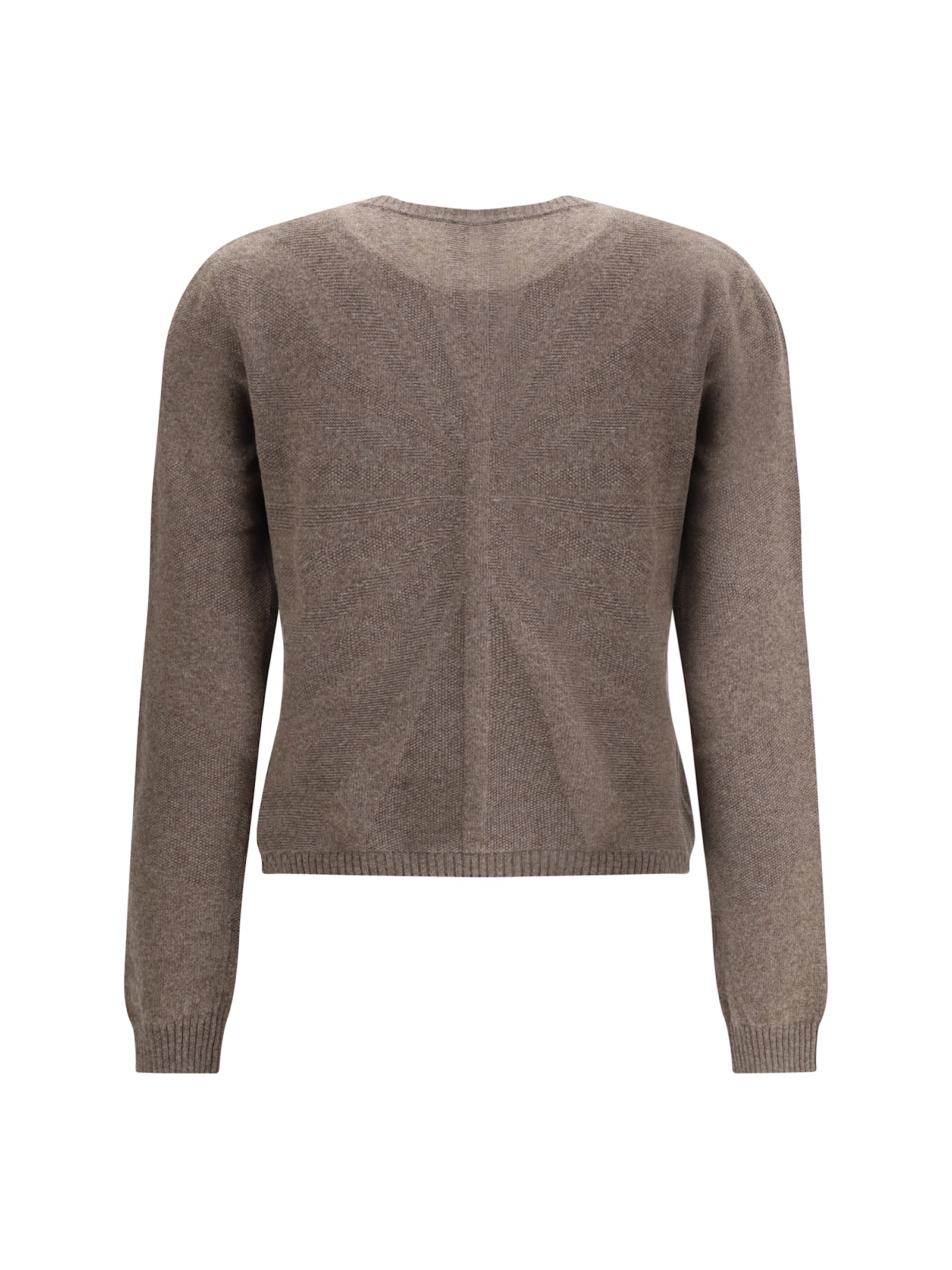 Moncler Genius Moncler + Rick Owens Biker Round Neck Jumper In Dust