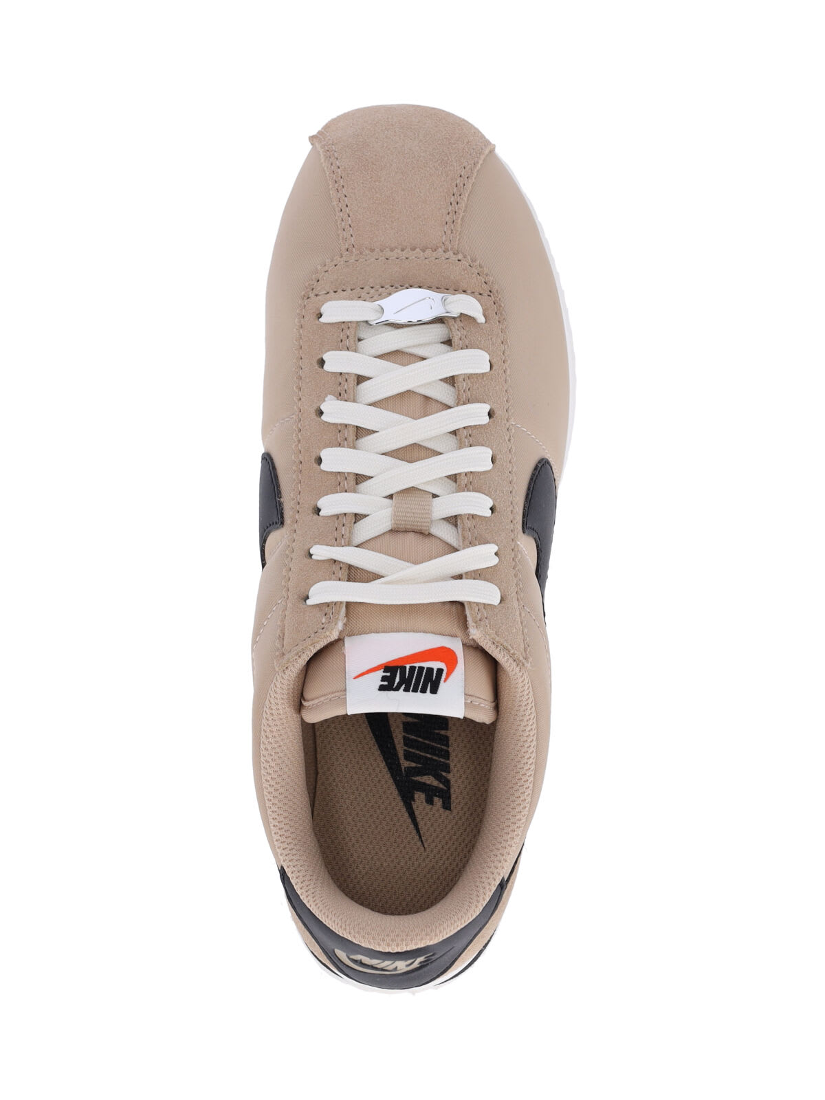 Nike Cortez Leather And Suede-trimmed Shell Sneakers In Neutral