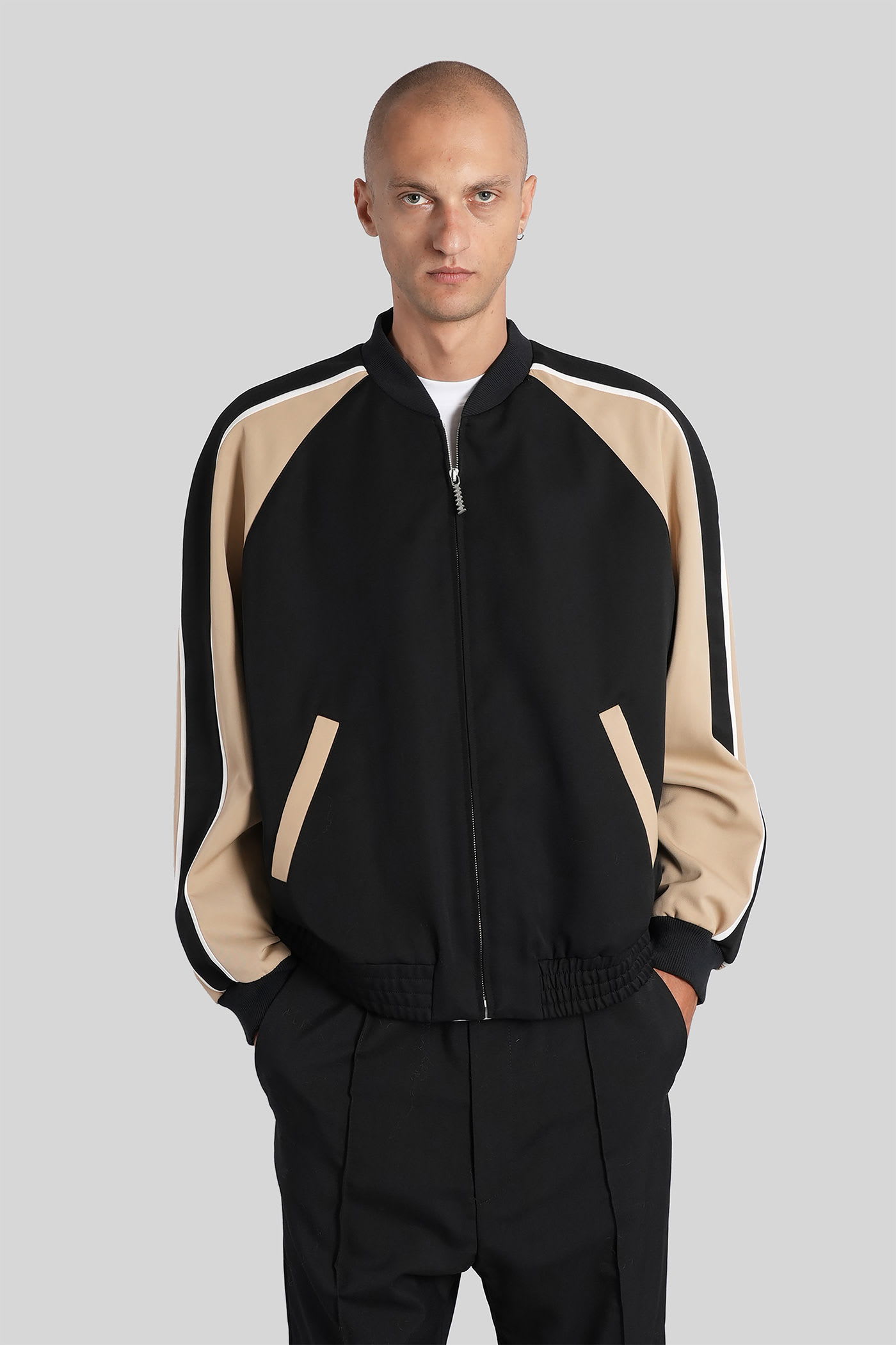 Marni Bomber Jacket In Black Wool In Black