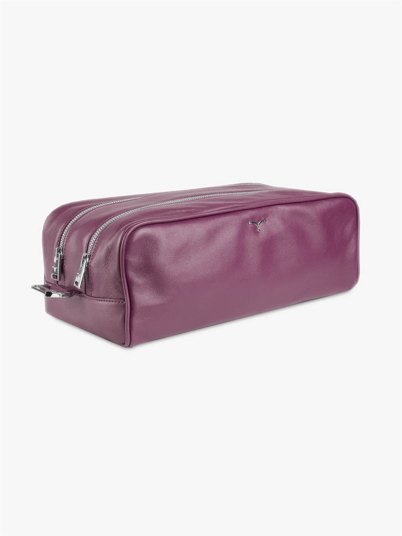 Larusmiani Wash Bag Tzar Luggage In Purple