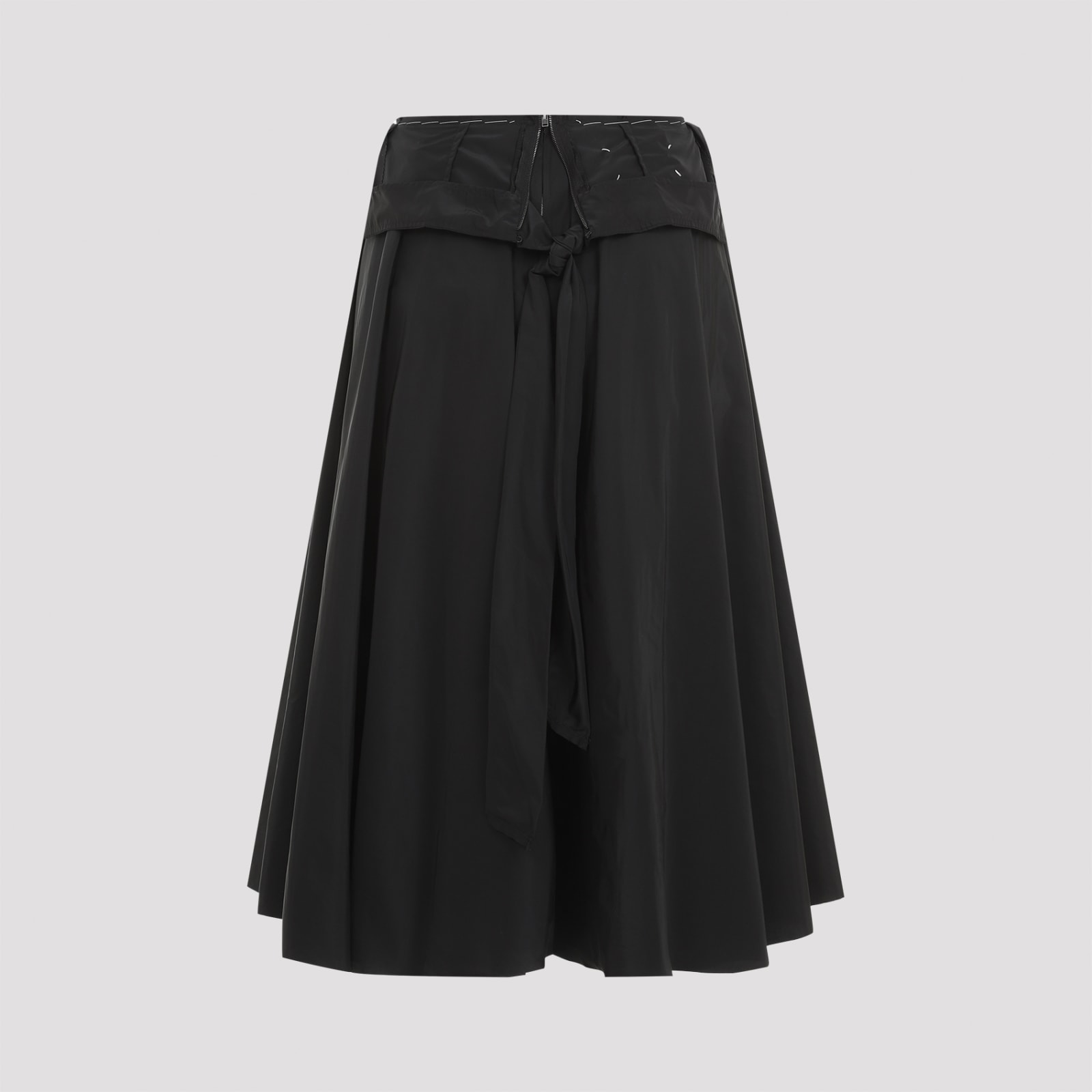 Shop Maison Margiela Midi Skirt In Black