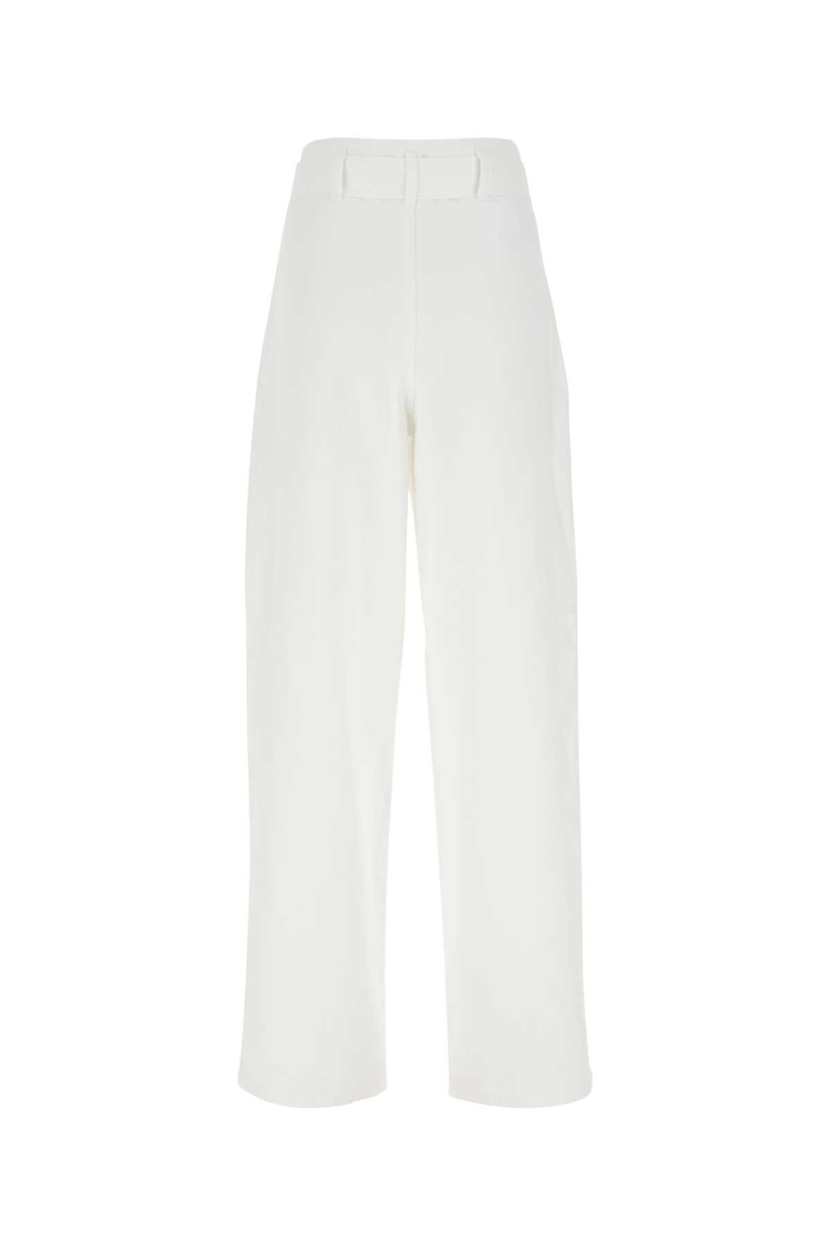 Philosophy Di Lorenzo Serafini Straight Cotton Trousers In White