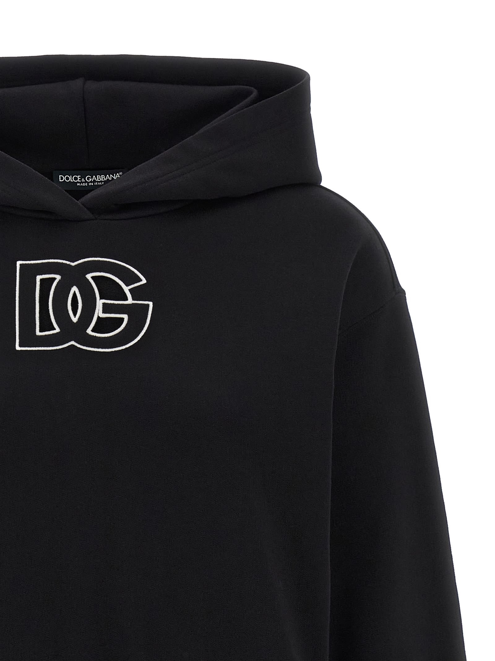 Dolce & Gabbana Cotton Sweatshirt With Dg Embroidery
