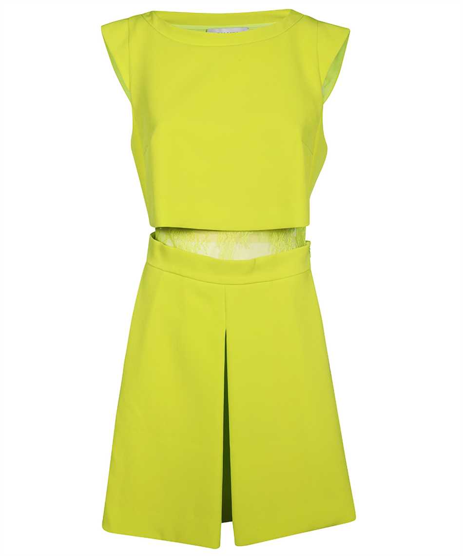 Ermanno Scervino Lace Trim Midi Dress In Green