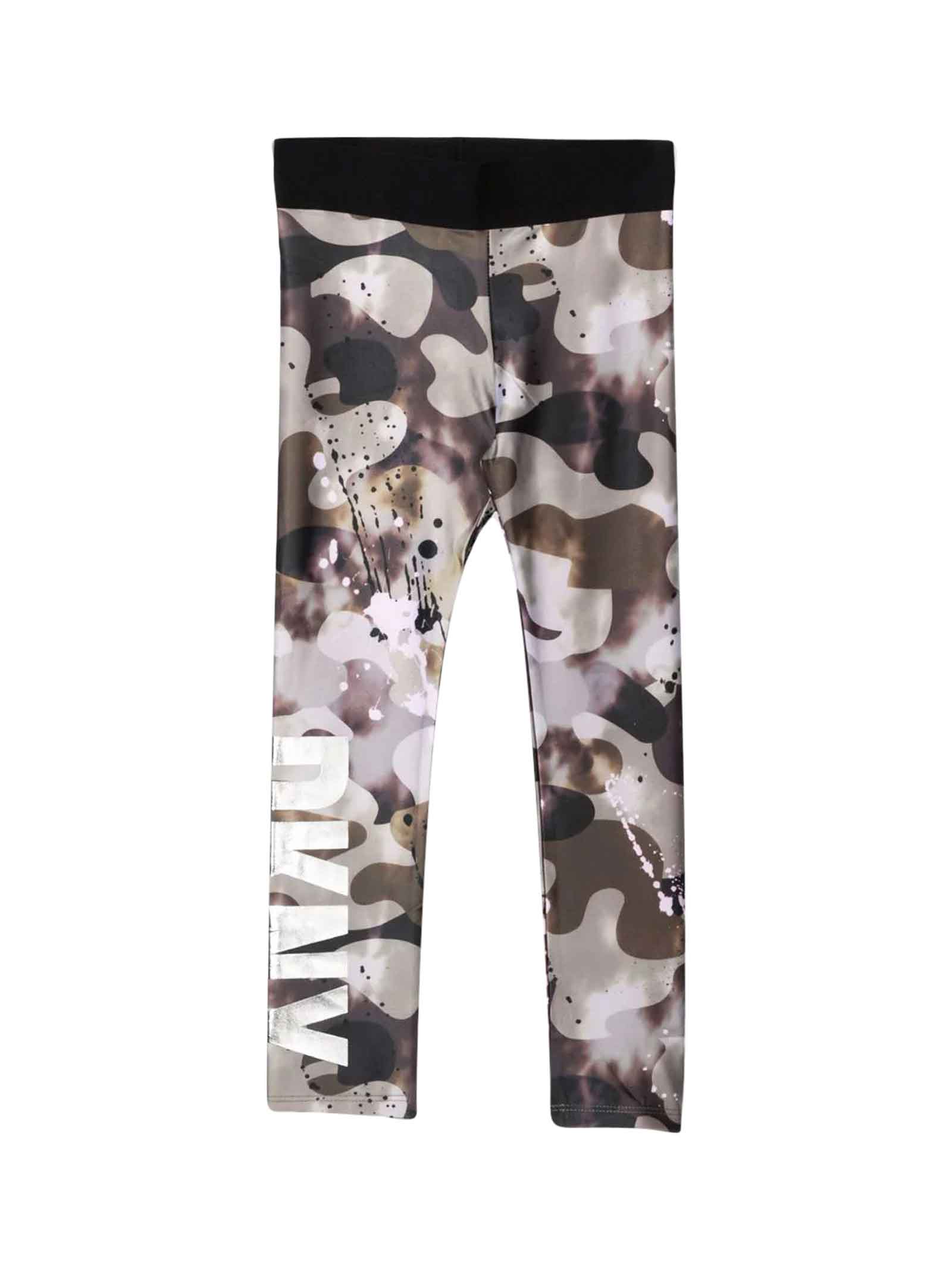 DKNY Leggings With Camouflage Print