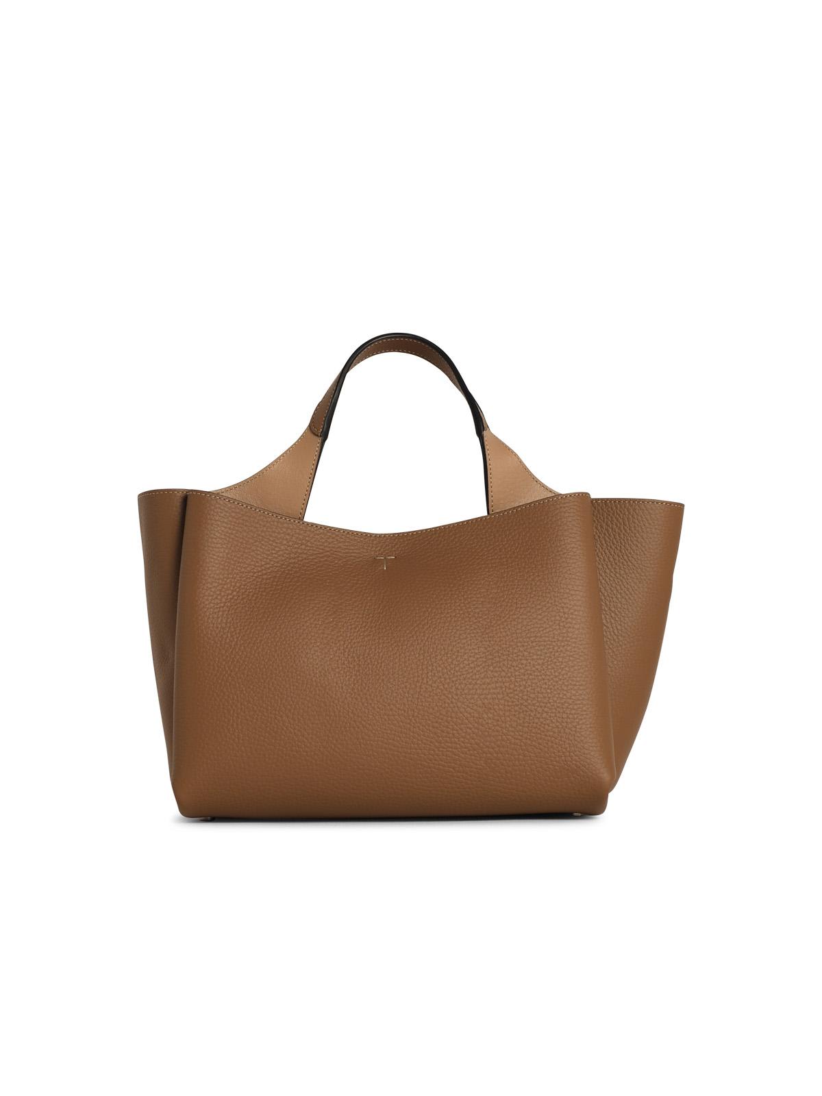 Tod's Apa Small Brown Leather Bag In Brown