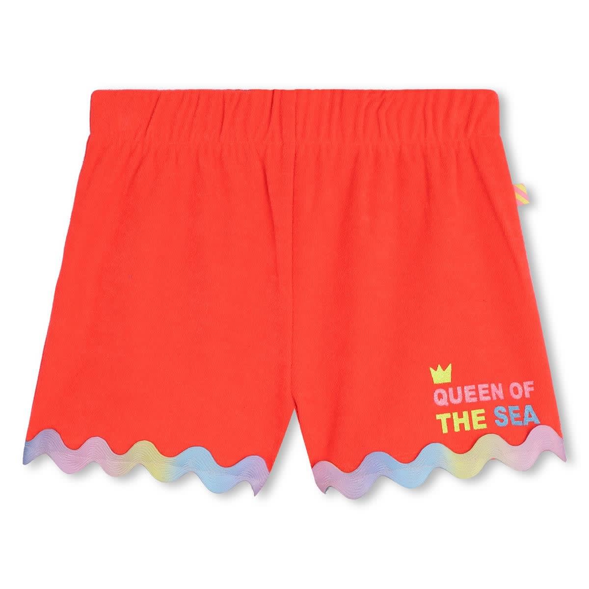 Shop Billieblush Shorts Con Stampa In Red