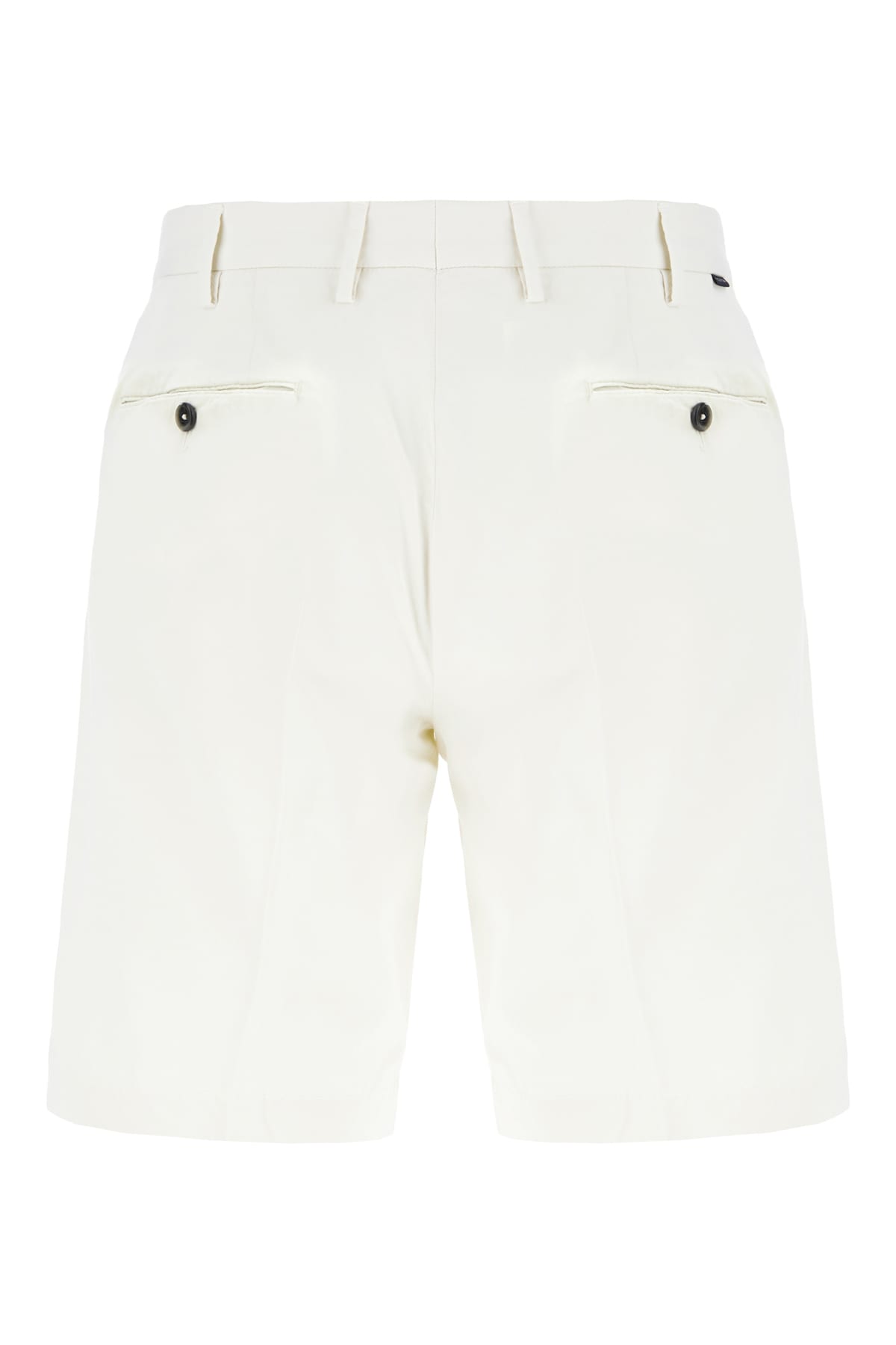 Pt Torino Button-fastening Bermuda Shorts In White