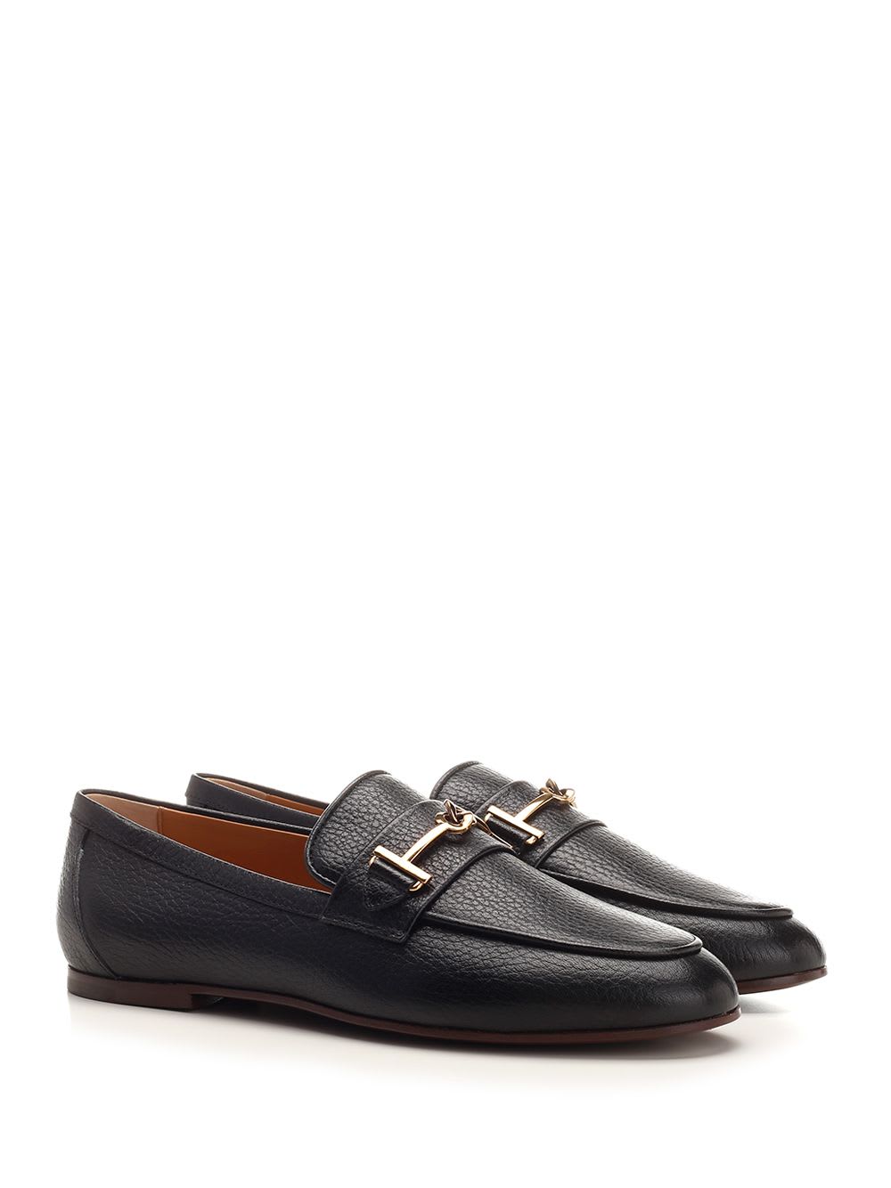 Shop Tod's Black Loafer With Clamp