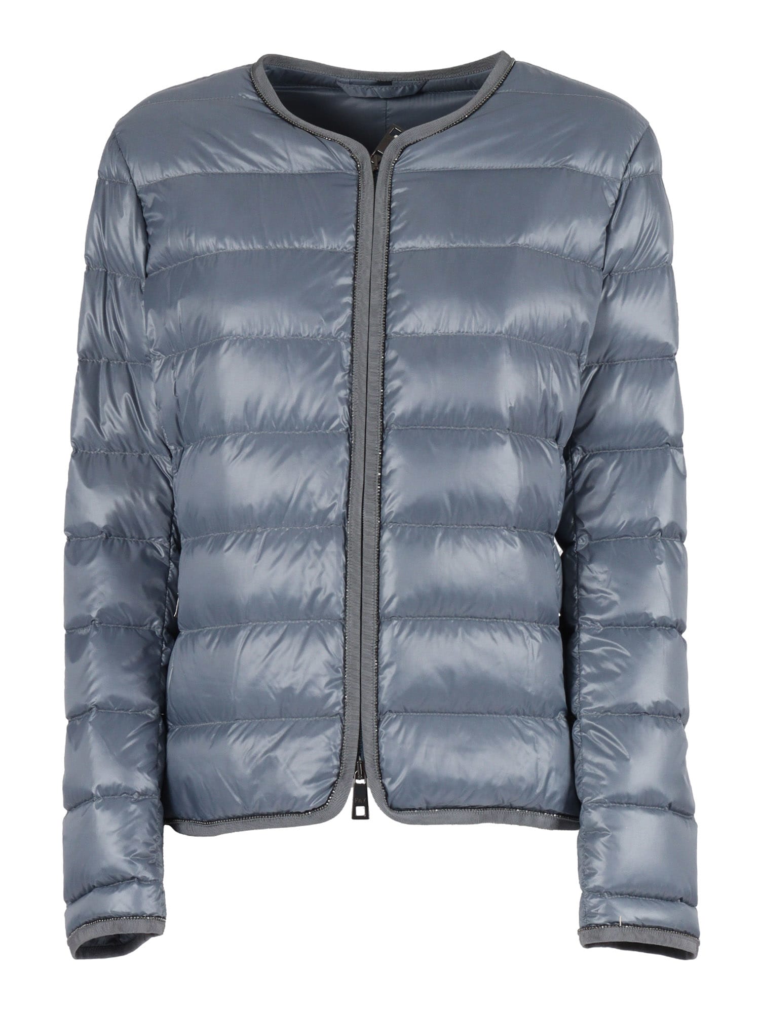 Fay Giroc.bord.gros+caten. Light Down Jacket In Blue