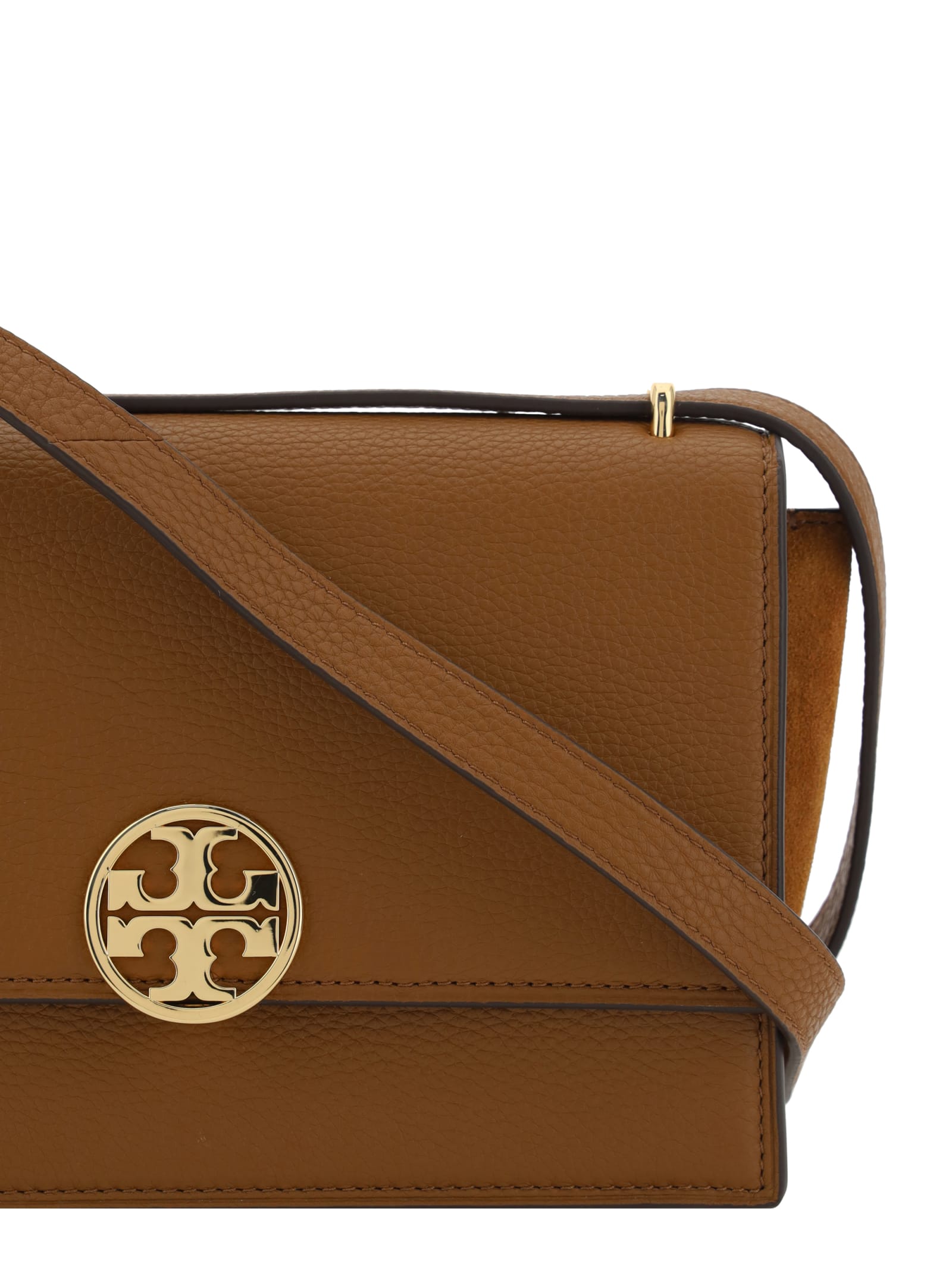 Shop Tory Burch Miller Shoulder Bag In Marrone