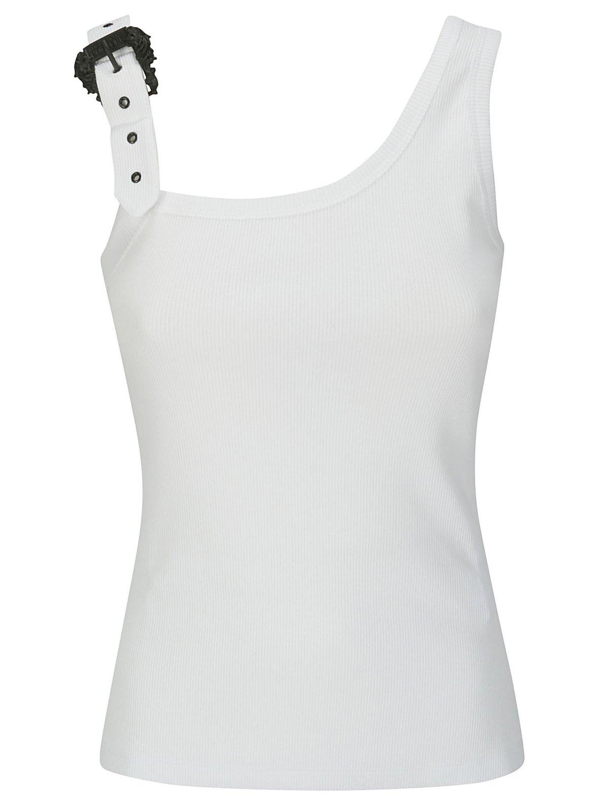 Shop Versace Jeans Couture Buckle-embellished Tank Top