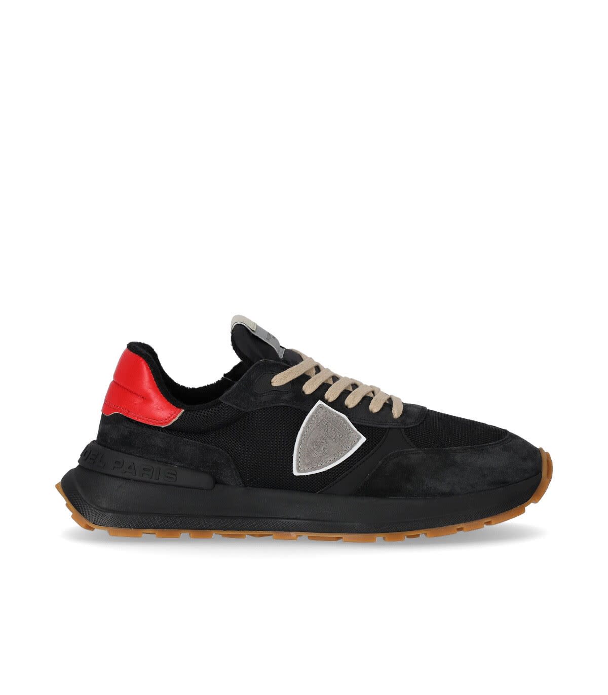 PHILIPPE MODEL PHILIPPE MODEL ANTIBES LOW BLACK RED SNEAKER