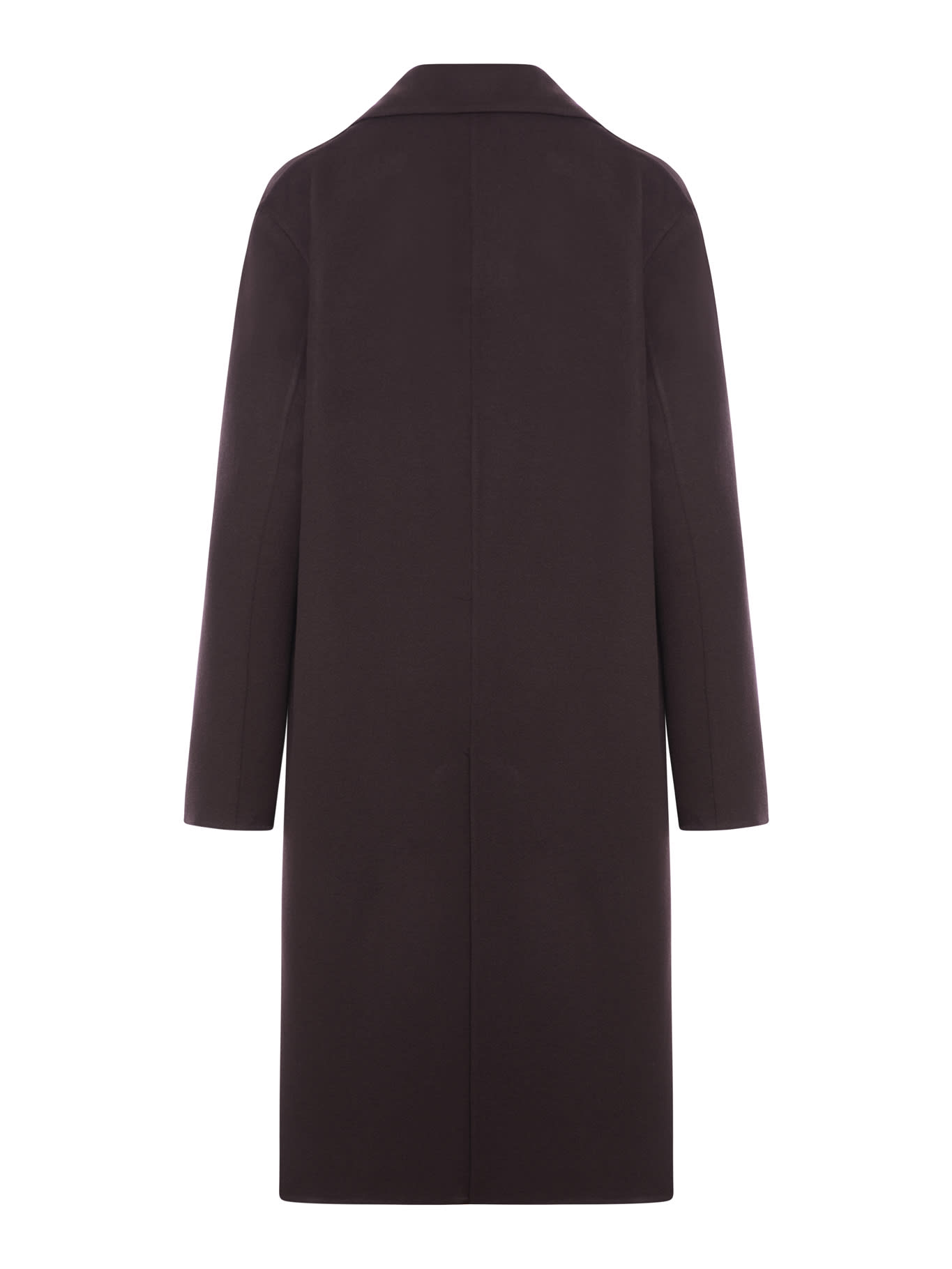 Shop Stella Mccartney Double Breasted Coat In Chocolate