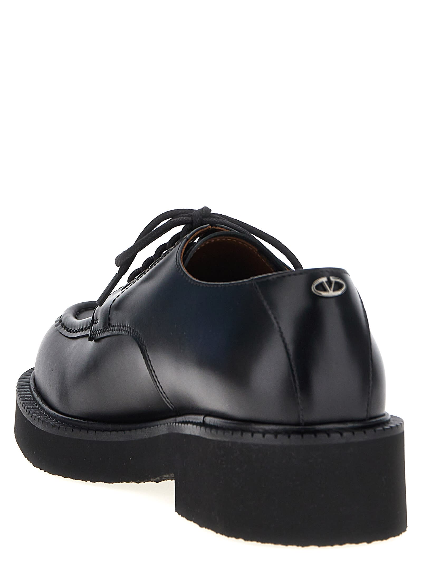 Shop Valentino Garavani Gentleglam Derby In Black