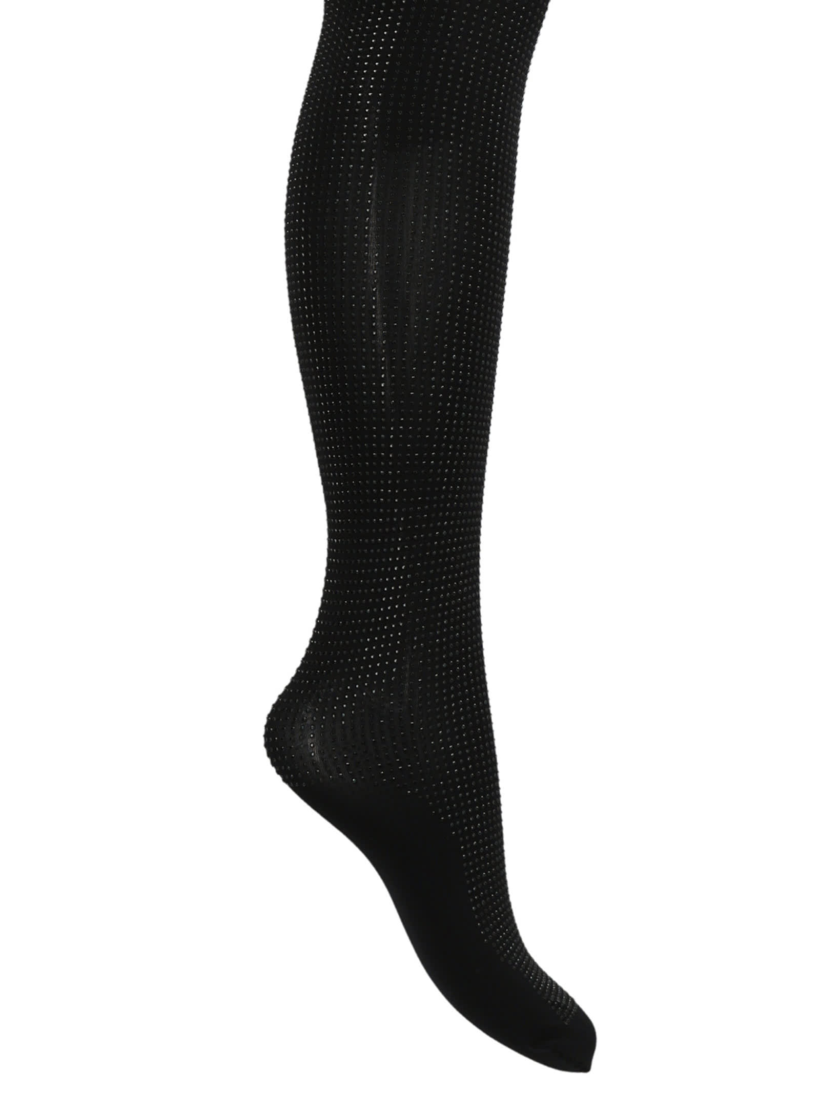 Shop Wolford Studs Tights  X Rossi Socks In Black