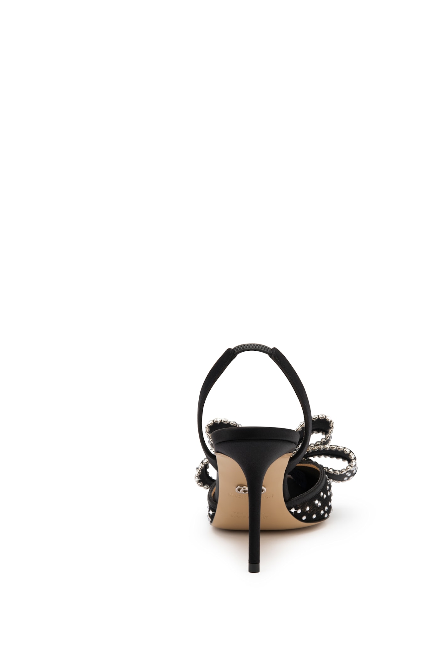 Mach & Mach Heel Sandals In Black