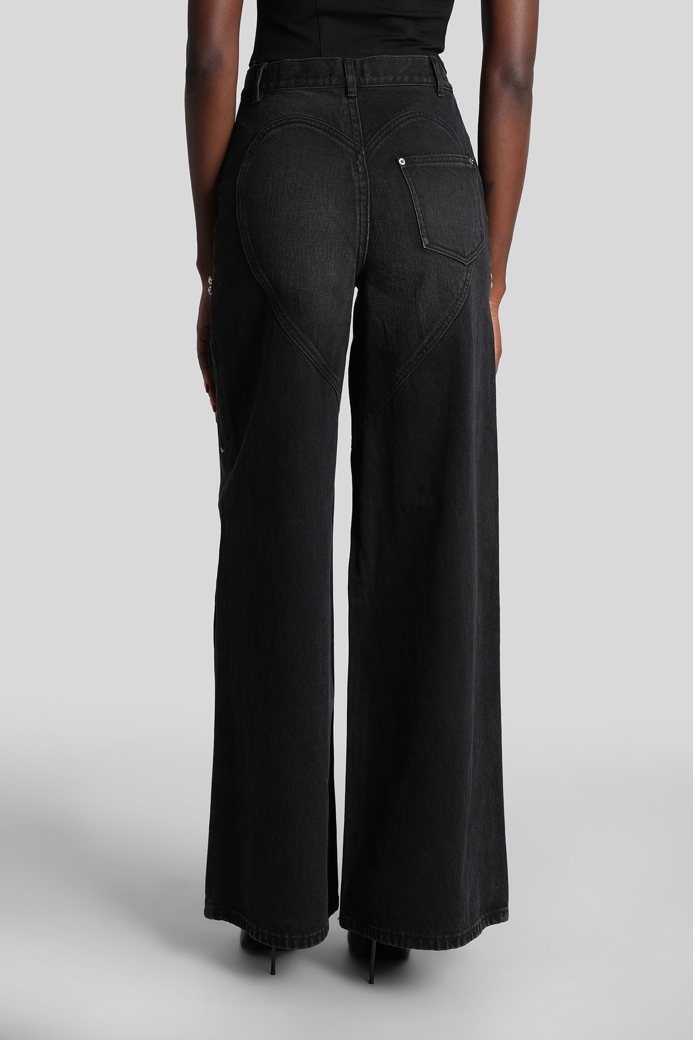 Area Jeans In Black Denim In Black