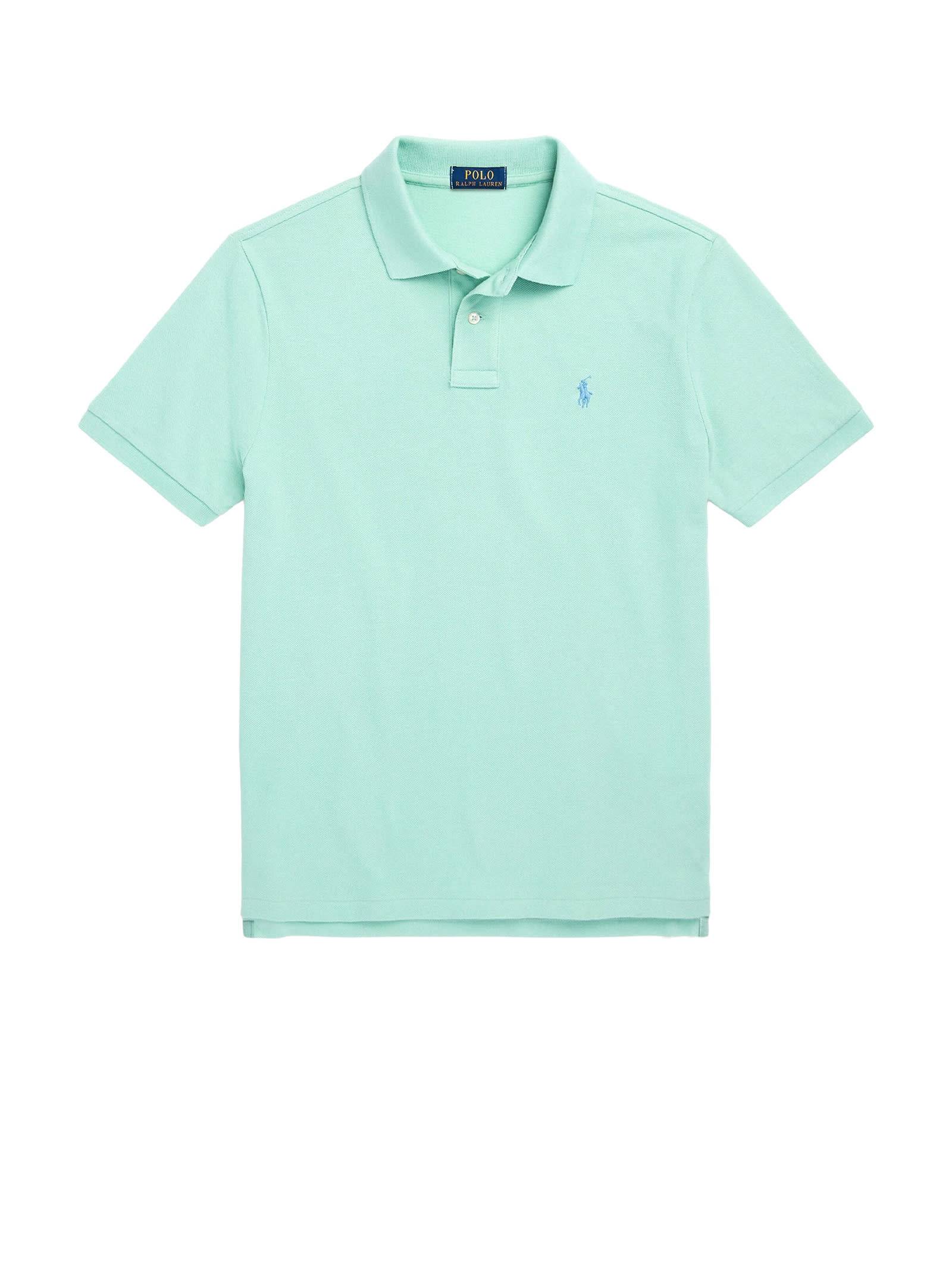 Shop Polo Ralph Lauren Polo Shirt In Celadon