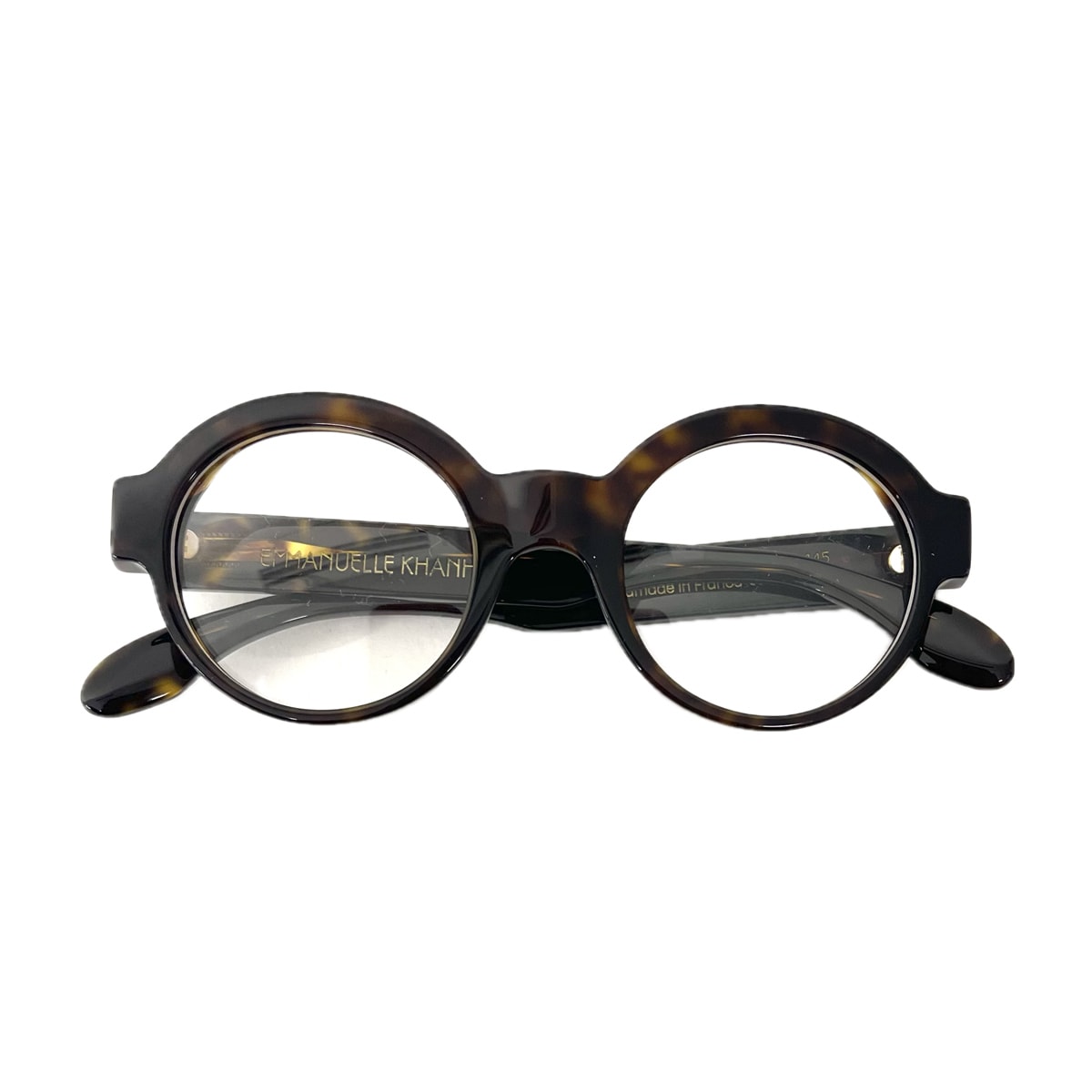 Emmanuelle Khanh Ek1502 36 Classic Havana Glasses In Brown