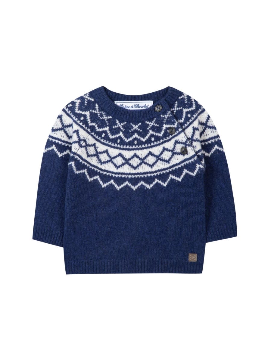 Tartine Et Chocolat Pull12 In Blue