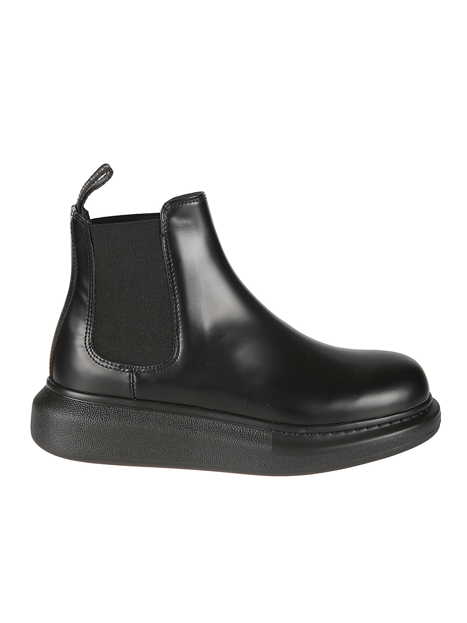 Alexander McQueen Elastic Sided Ankle Boots