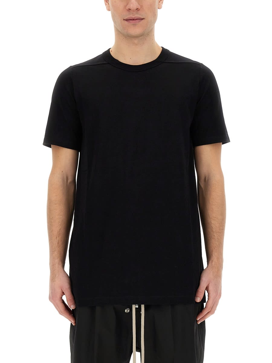 Shop Rick Owens Cotton T-shirt In Black