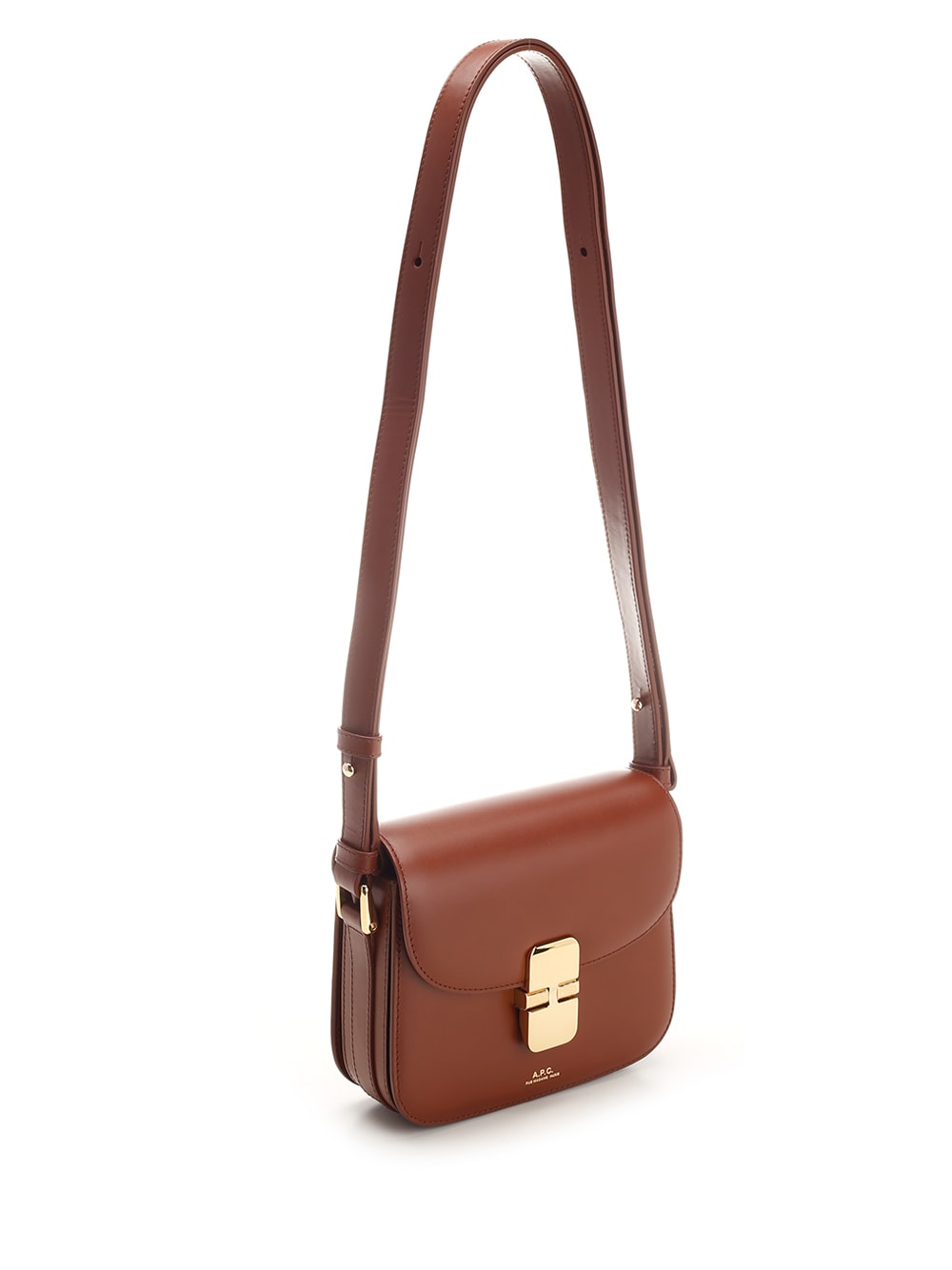 Shop Apc Grace Mini Shoulder Bag In Cad Hazelnut