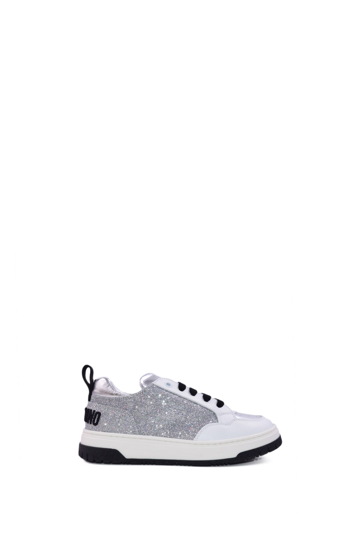 MOSCHINO SNEAKERS WITH GLITTER