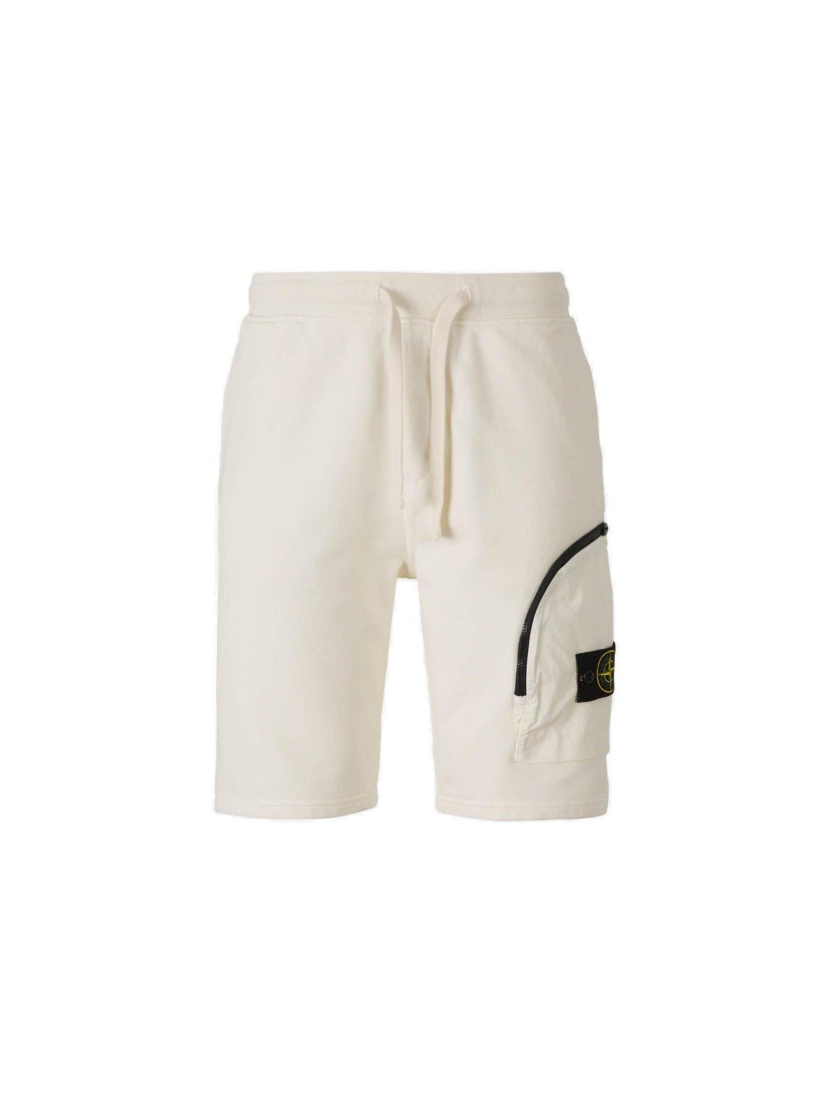 Logo-patch Drawstring Shorts - Stone Island - Modalova