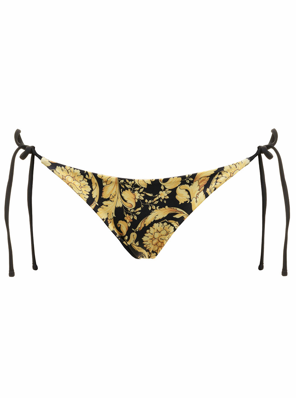 Shop Versace Stretch Fabric Barocco Printed Swim Briefs  Woman In Yellow