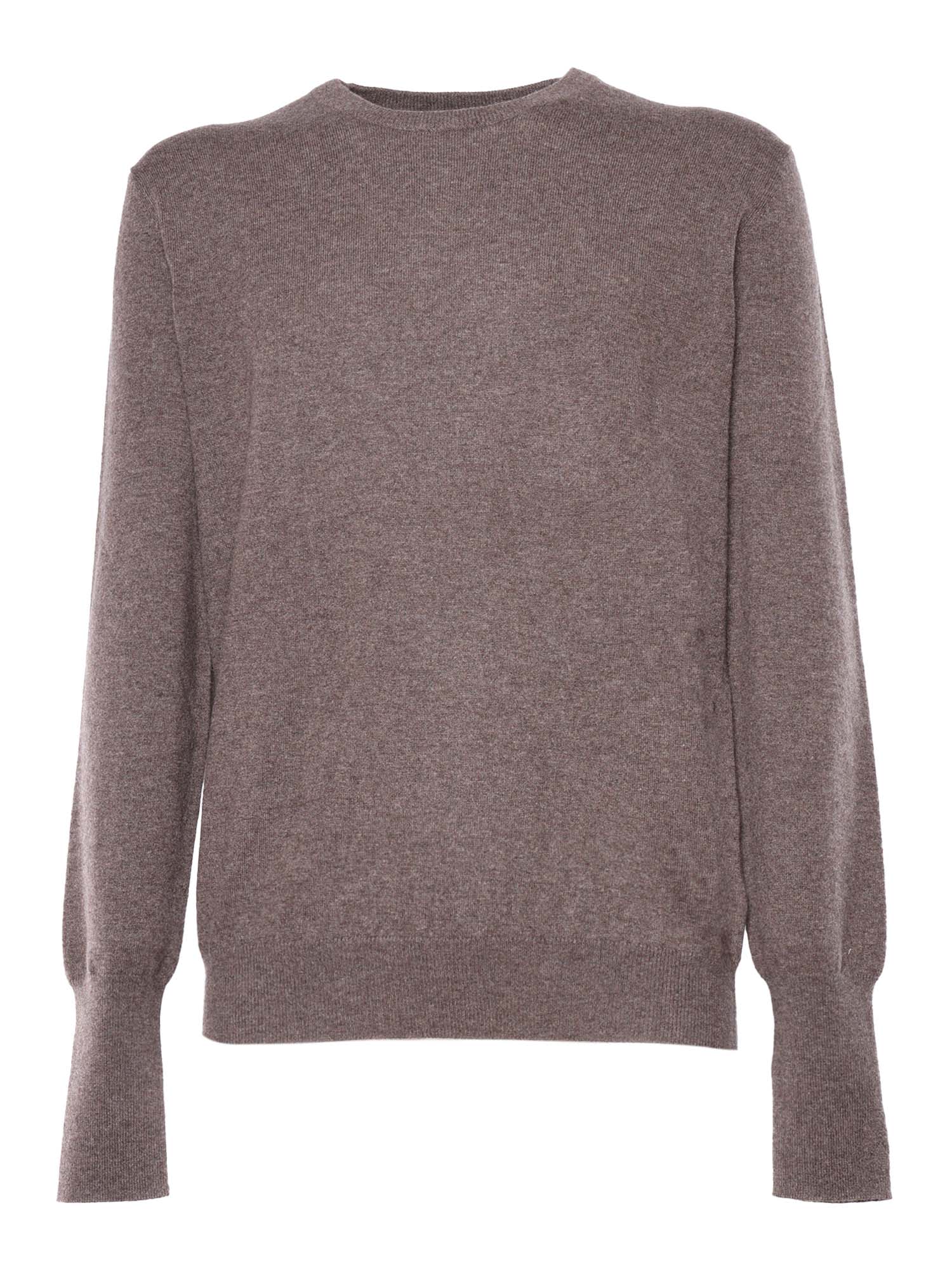 Ballantyne R Neck Pullover In Brown