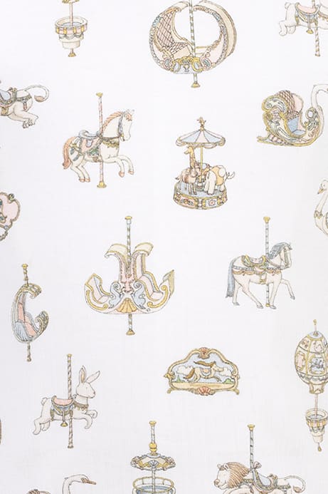 Atelier Choux Carousel Cotton T-shirt In White